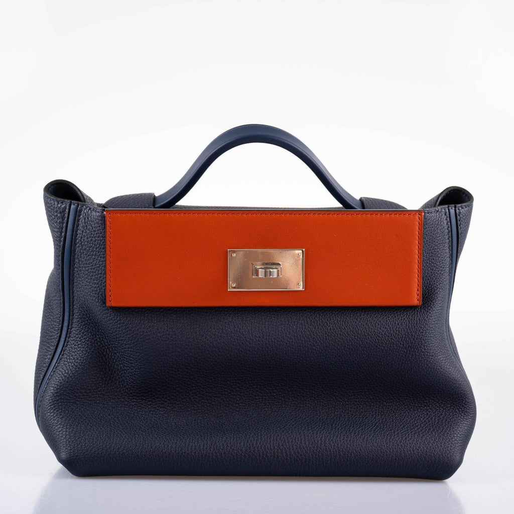 Hermes 24/24 29 Blue Nuit Togo and Matte Alligator Palladium Hardware - 2020, Y - Exclusu