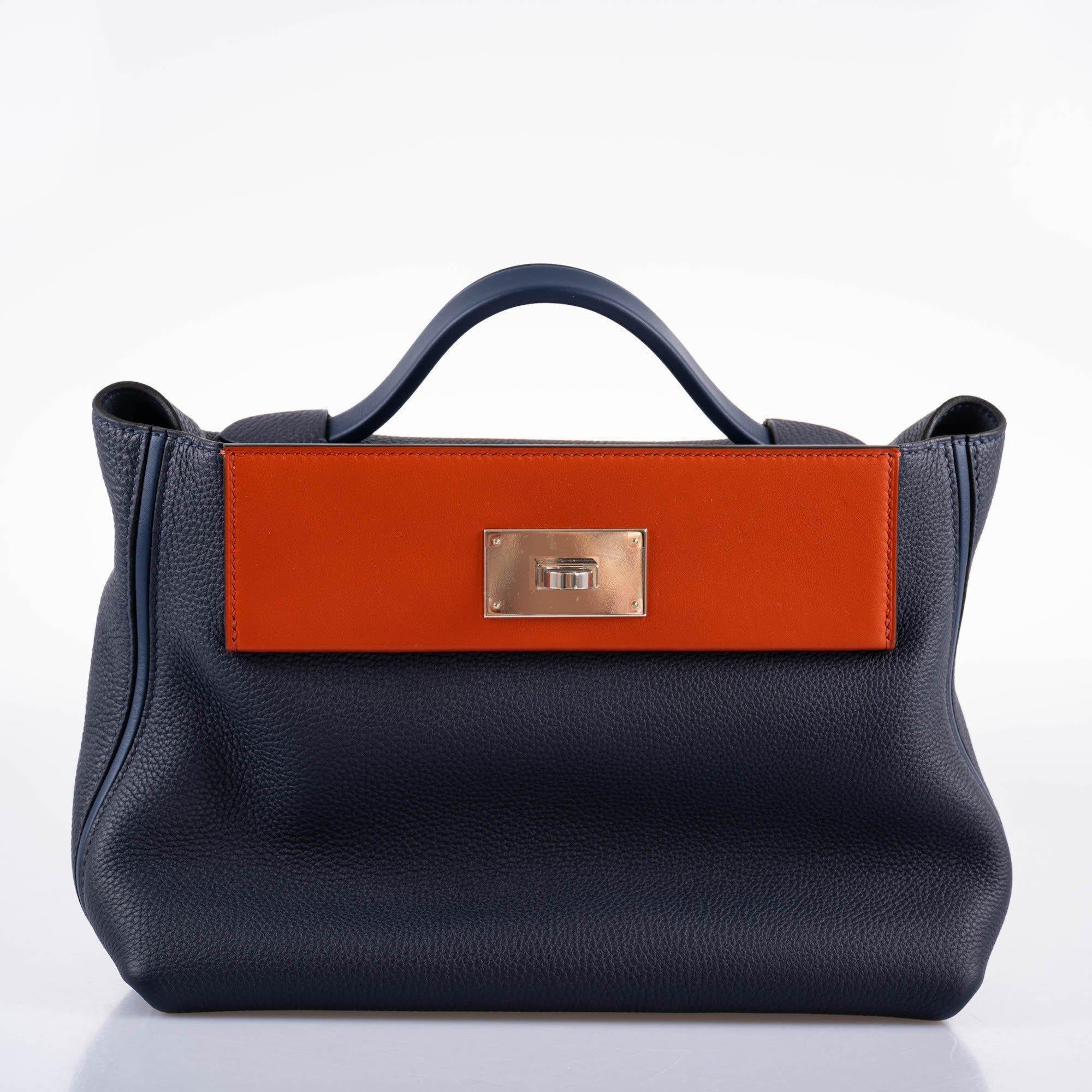 Hermes 24/24 29 Blue Nuit Togo and Matte Alligator Palladium Hardware - 2020, Y - Exclusu
