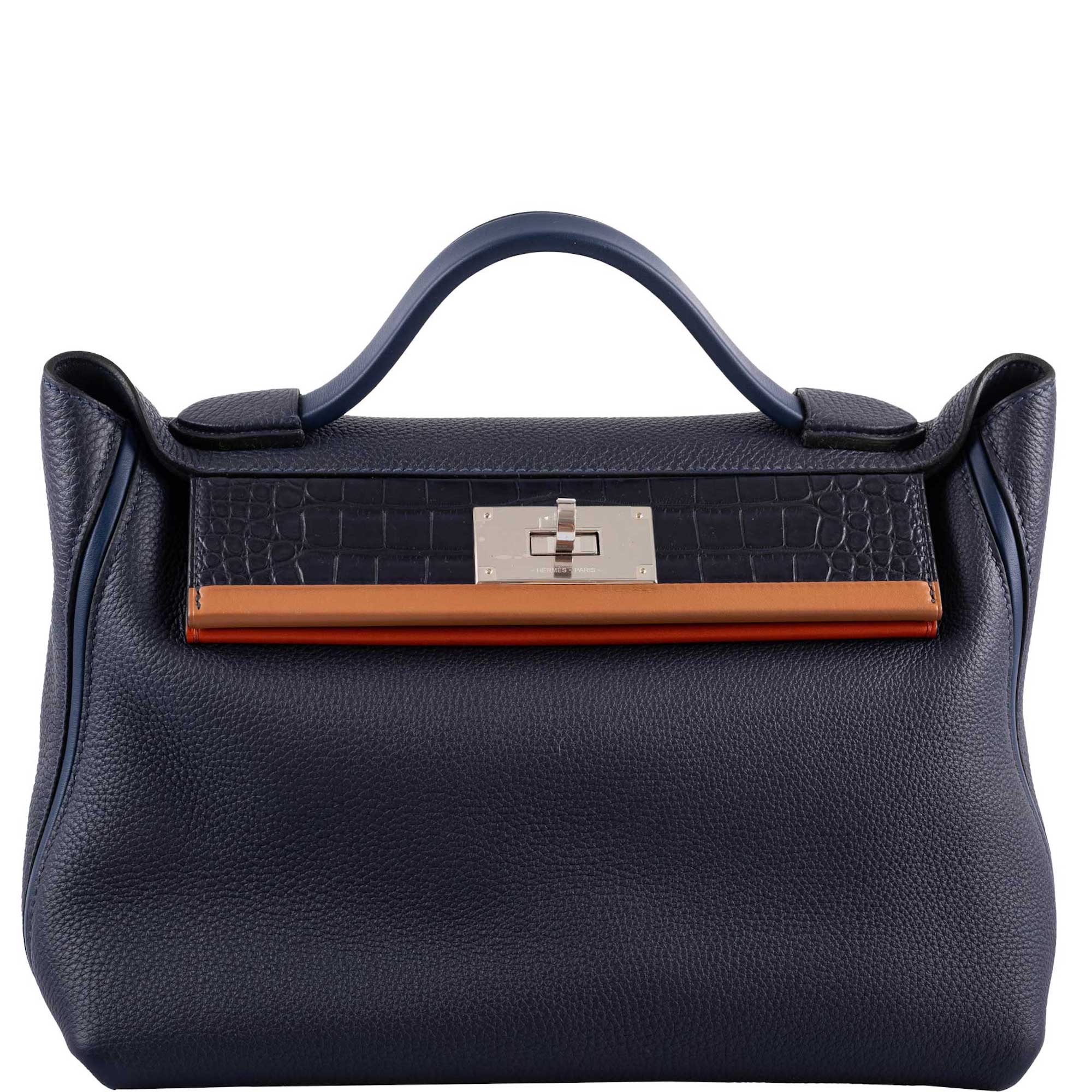 Hermes 24/24 29 Blue Nuit Togo and Matte Alligator Palladium Hardware - 2020, Y - Exclusu