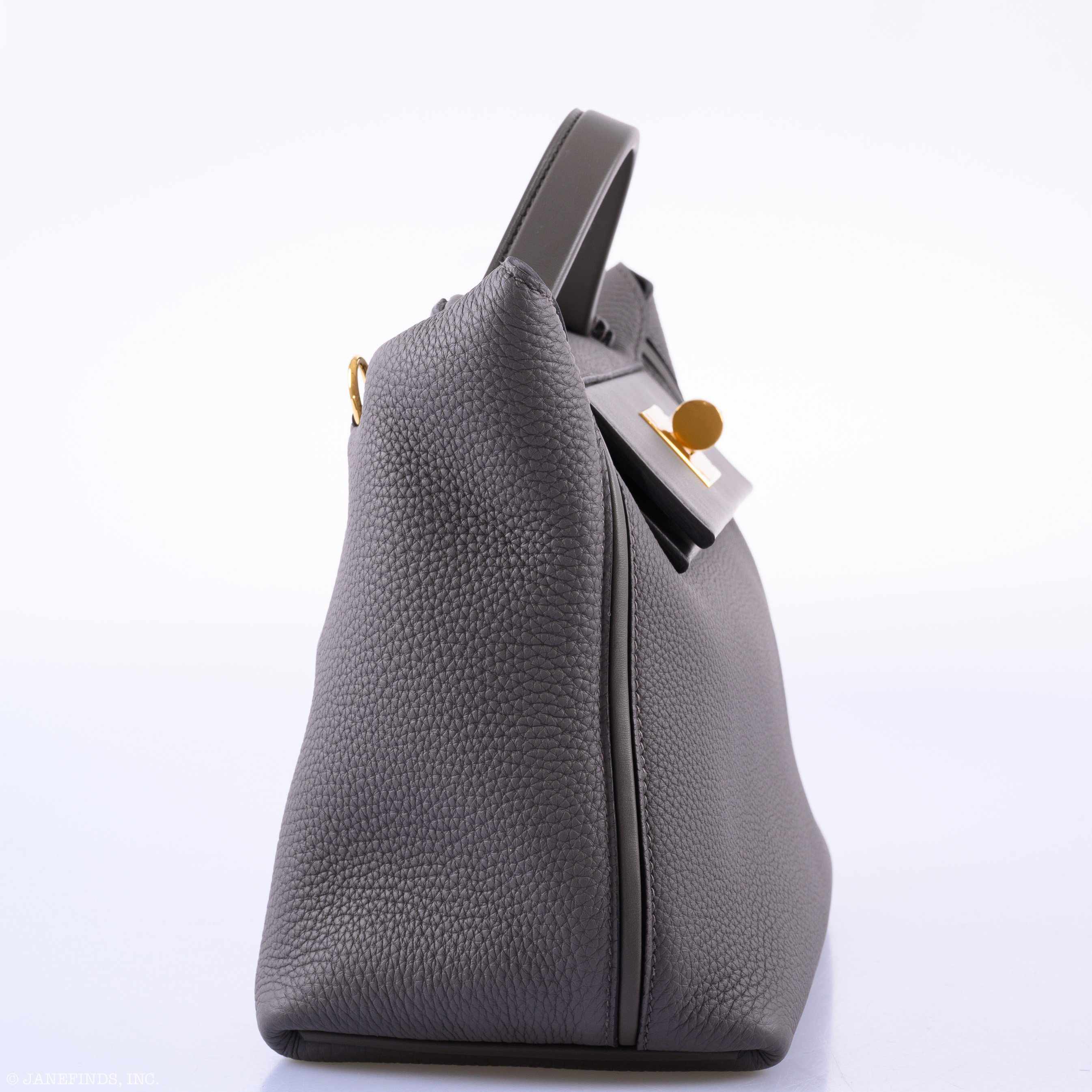 Hermes 24/24 29 Etain Swift and Togo Leather Gold Hardware - Exclusu