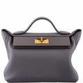 Hermes 24/24 29 Etain Swift and Togo Leather Gold Hardware - Exclusu