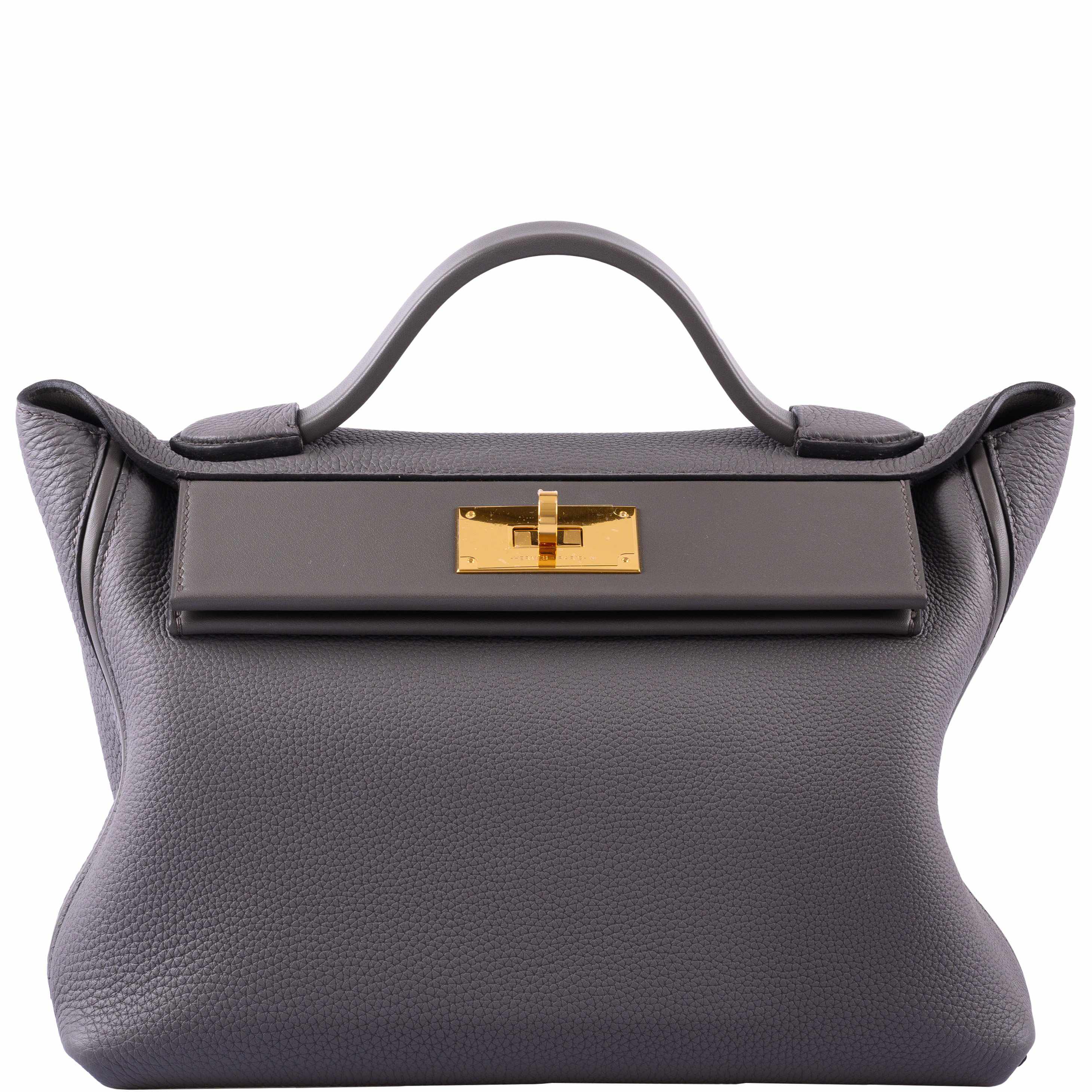 Hermes 24/24 29 Etain Swift and Togo Leather Gold Hardware - Exclusu