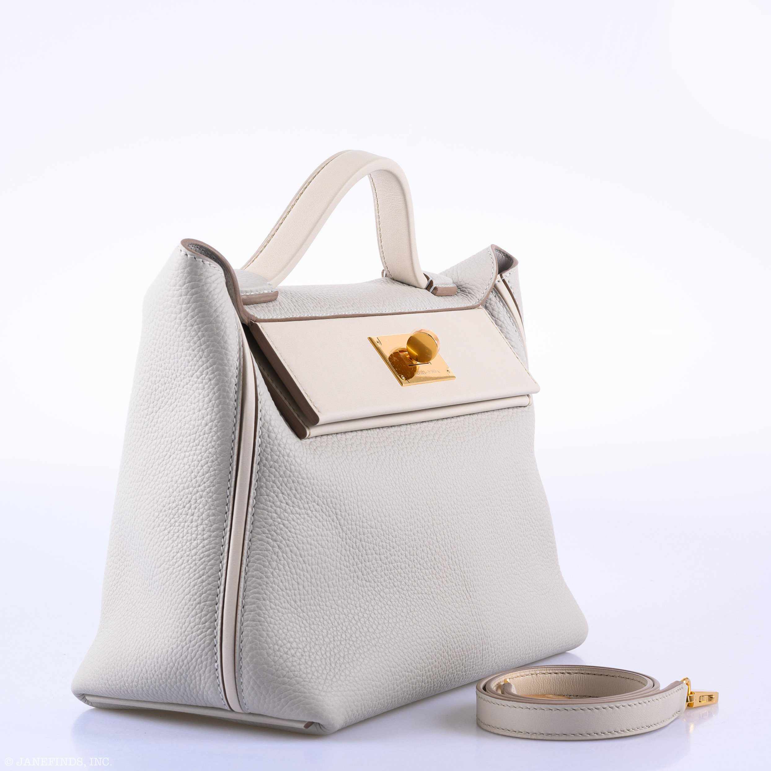 Hermes 24/24 29 Gris Perle Togo & Beton Swift Gold Hardware - Exclusu