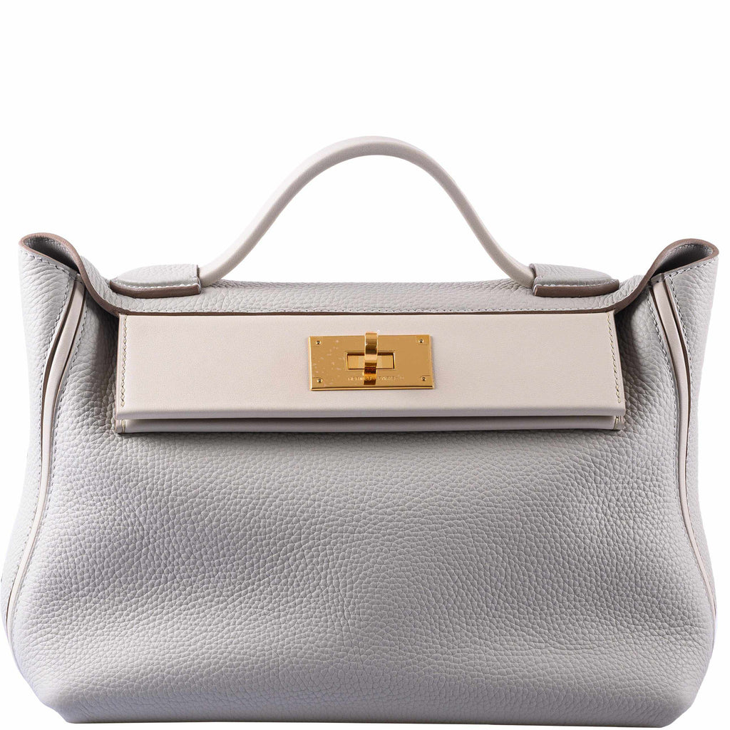 Hermes 24/24 29 Gris Perle Togo & Beton Swift Gold Hardware - Exclusu