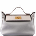 Hermes 24/24 29 Gris Perle Togo & Beton Swift Gold Hardware - Exclusu