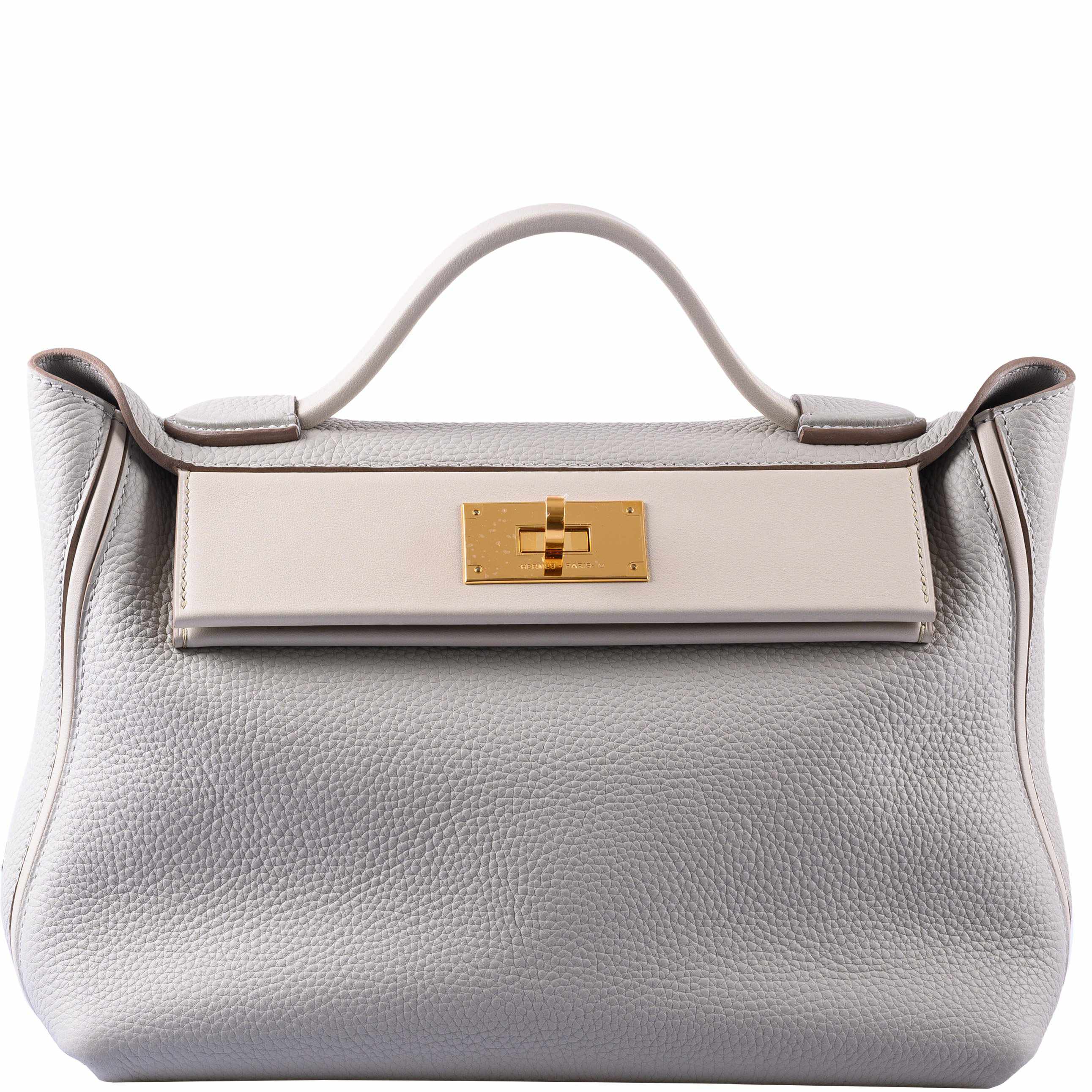 Hermes 24/24 29 Gris Perle Togo & Beton Swift Gold Hardware - Exclusu