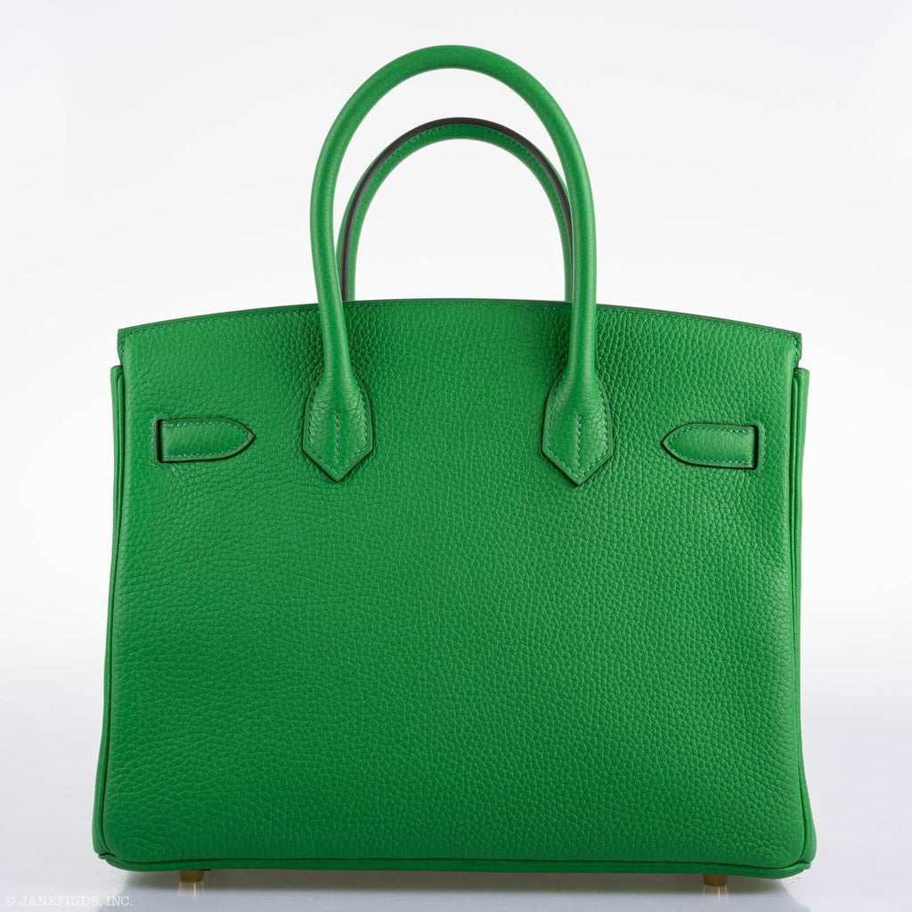 Hermes Birkin 25 Bambou (Bamboo) Green Togo with Gold Hardware - 2020, Y - Exclusu