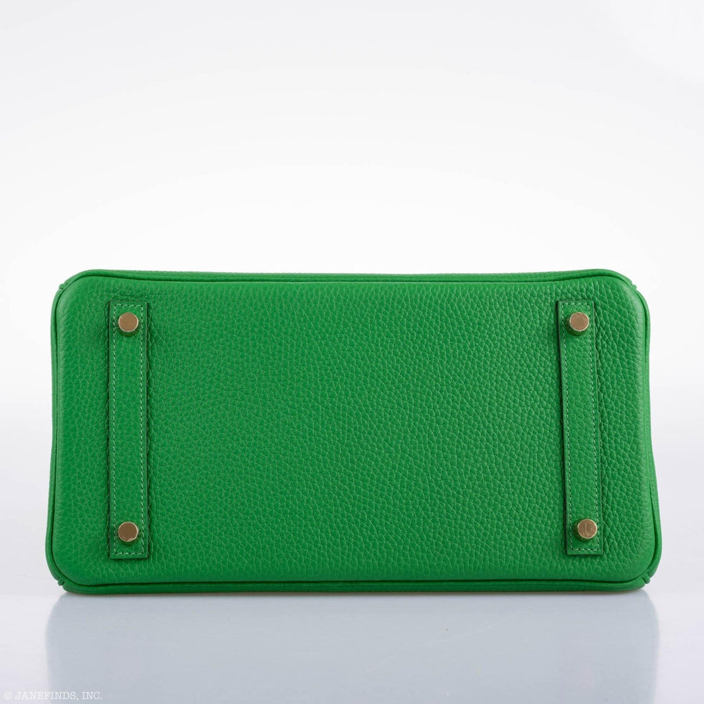 Hermes Birkin 25 Bambou (Bamboo) Green Togo with Gold Hardware - 2020, Y - Exclusu