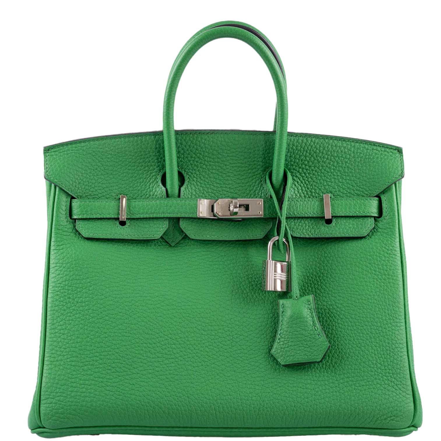 Hermes Birkin 25 Bambou (Bamboo) Green Togo with Palladium Hardware - 2014, R Square - Exclusu