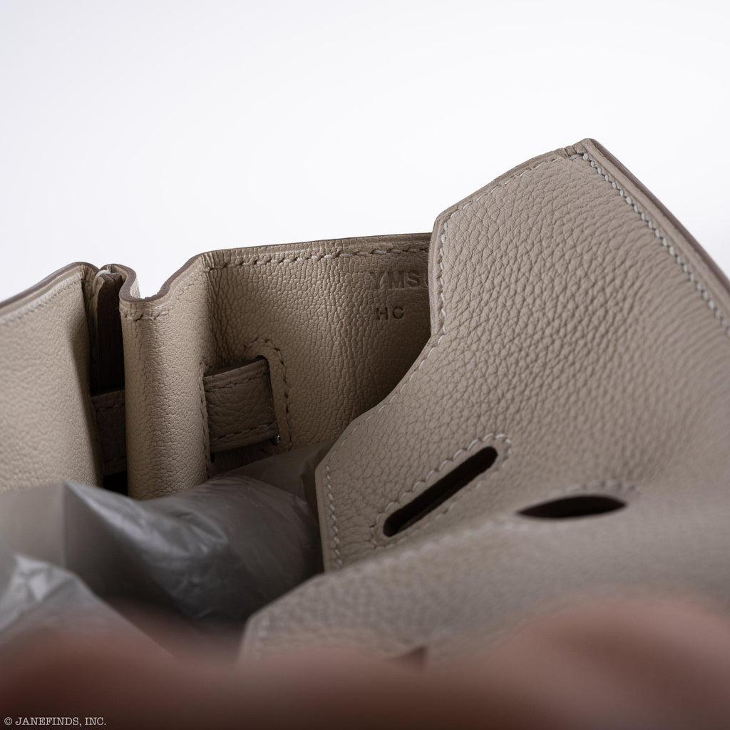 Hermes Birkin 25 Craie Togo Palladium Hardware - 2020, Y - Exclusu