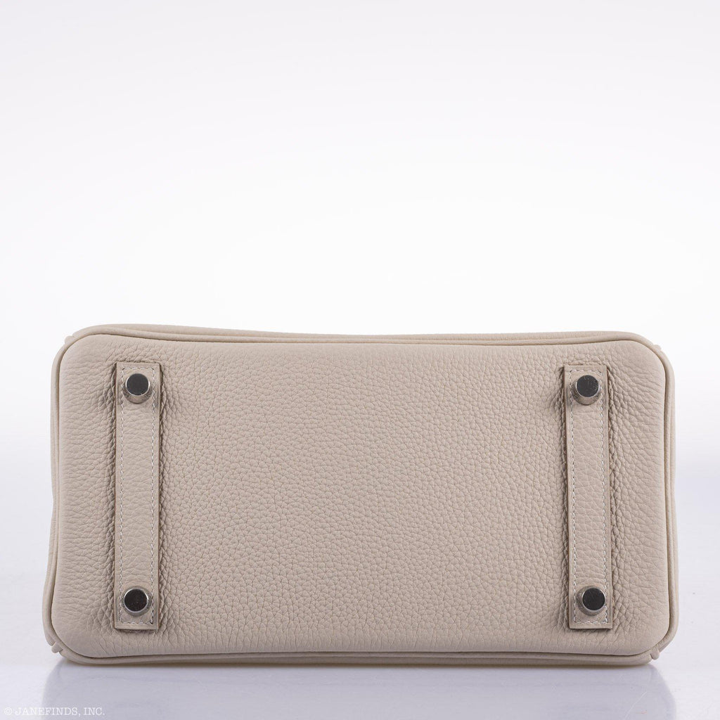 Hermes Birkin 25 Craie Togo Palladium Hardware - 2020, Y - Exclusu