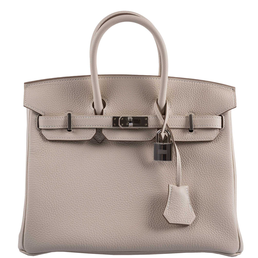 Hermes Birkin 25 Craie Togo Palladium Hardware - 2020, Y - Exclusu