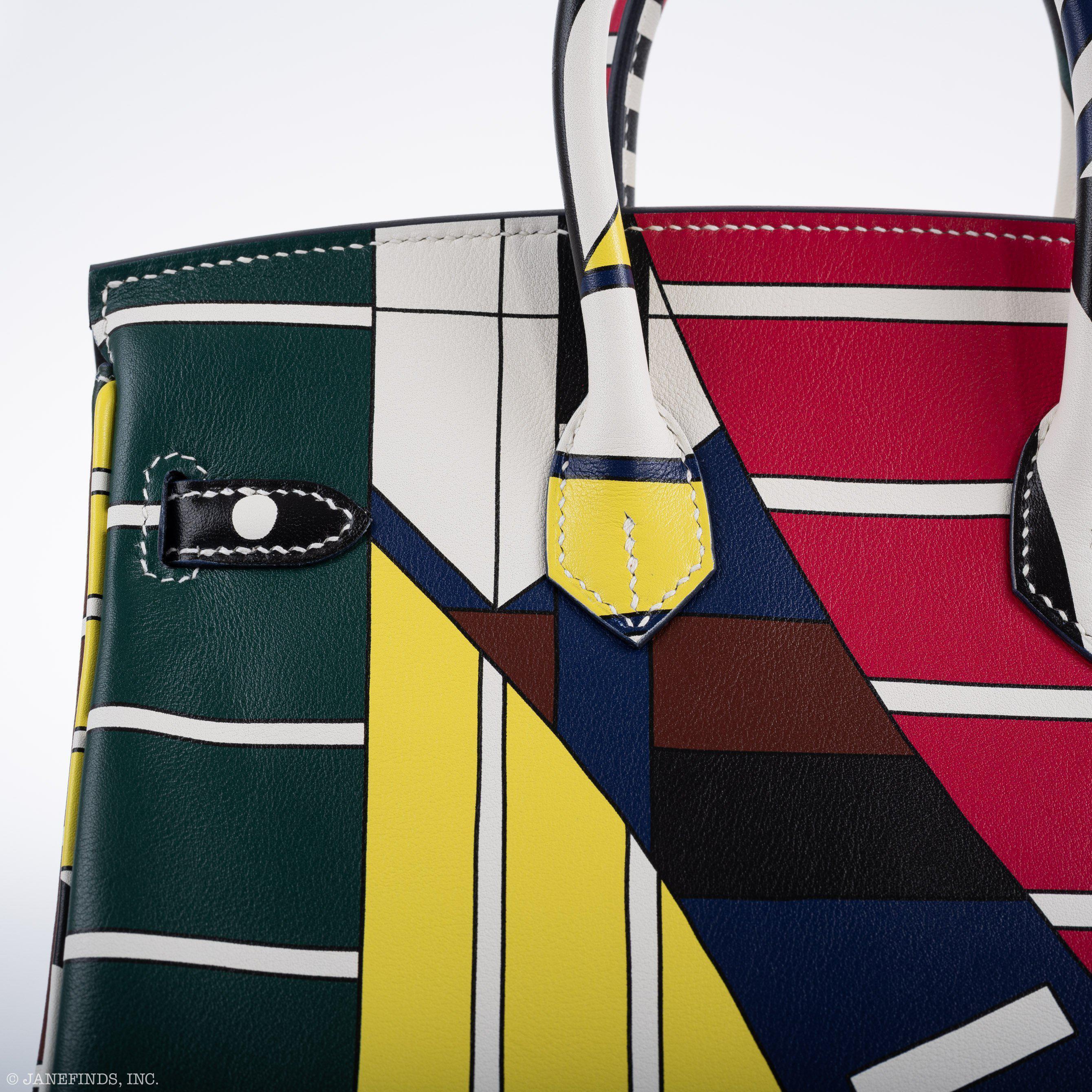 Hermes Birkin 25 "One Two Three And Away We Go!" Limited Edition By Nigel Peak Multicolor Swift Leather - 2018, C - Exclusu