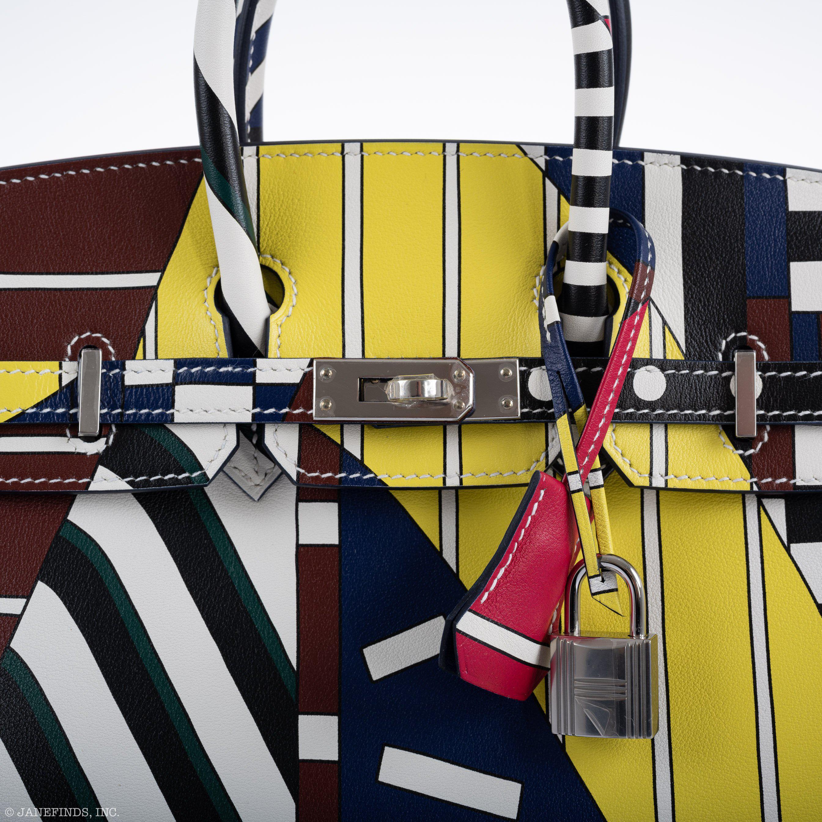 Hermes Birkin 25 "One Two Three And Away We Go!" Limited Edition By Nigel Peak Multicolor Swift Leather - 2018, C - Exclusu