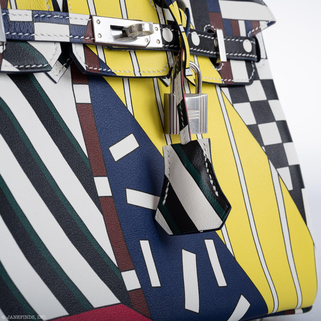 Hermes Birkin 25 "One Two Three And Away We Go!" Limited Edition By Nigel Peak Multicolor Swift Leather - 2018, C - Exclusu