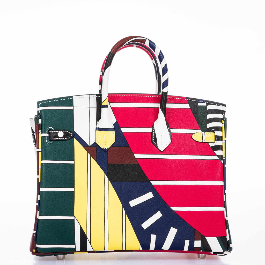 Hermes Birkin 25 "One Two Three And Away We Go!" Limited Edition By Nigel Peak Multicolor Swift Leather - 2018, C - Exclusu
