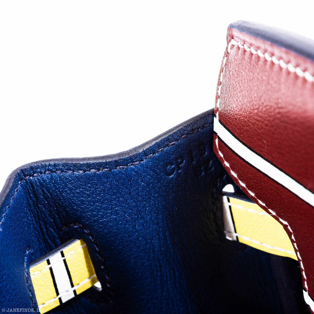 Hermes Birkin 25 "One Two Three And Away We Go!" Limited Edition By Nigel Peak Multicolor Swift Leather - 2018, C - Exclusu