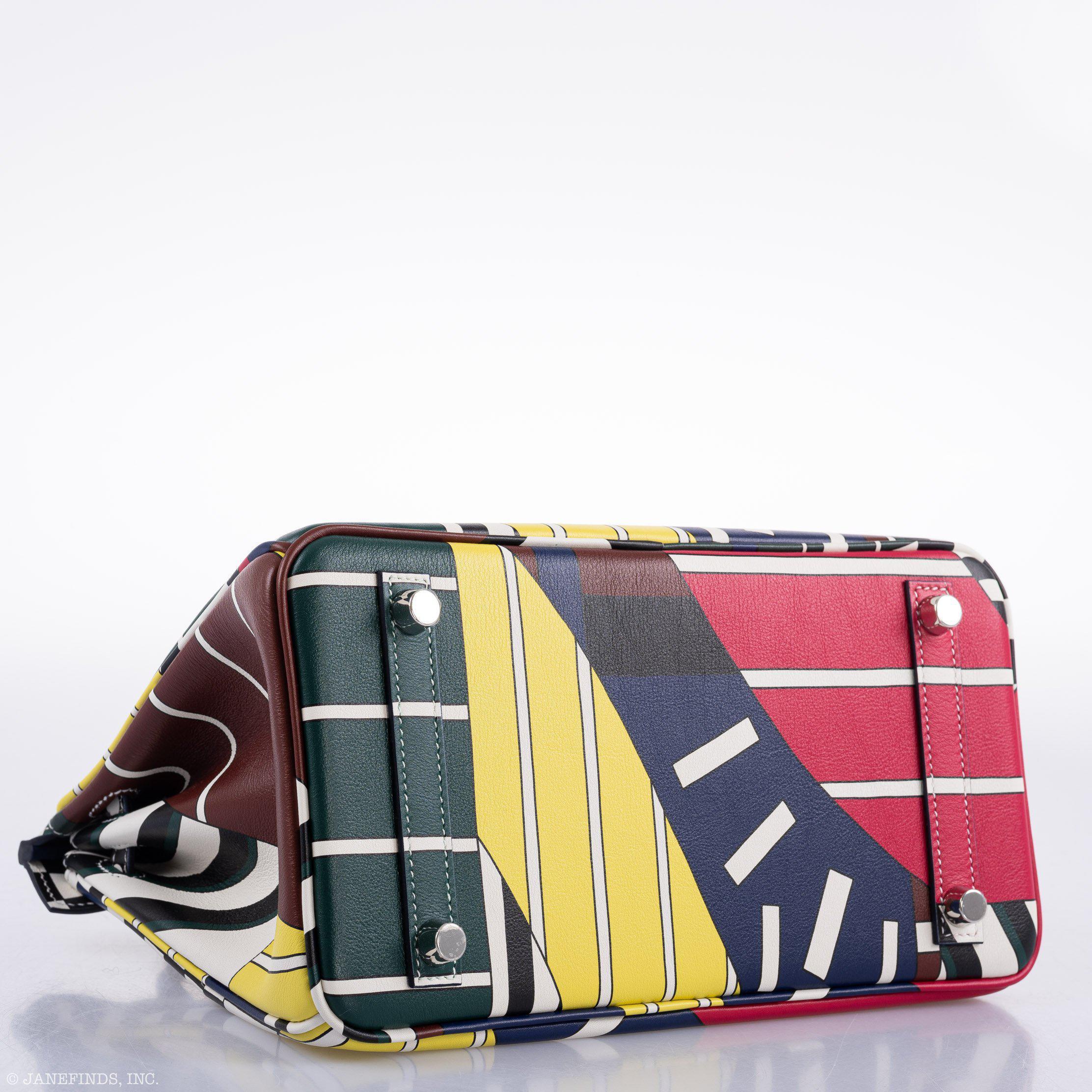 Hermes Birkin 25 "One Two Three And Away We Go!" Limited Edition By Nigel Peak Multicolor Swift Leather - 2018, C - Exclusu