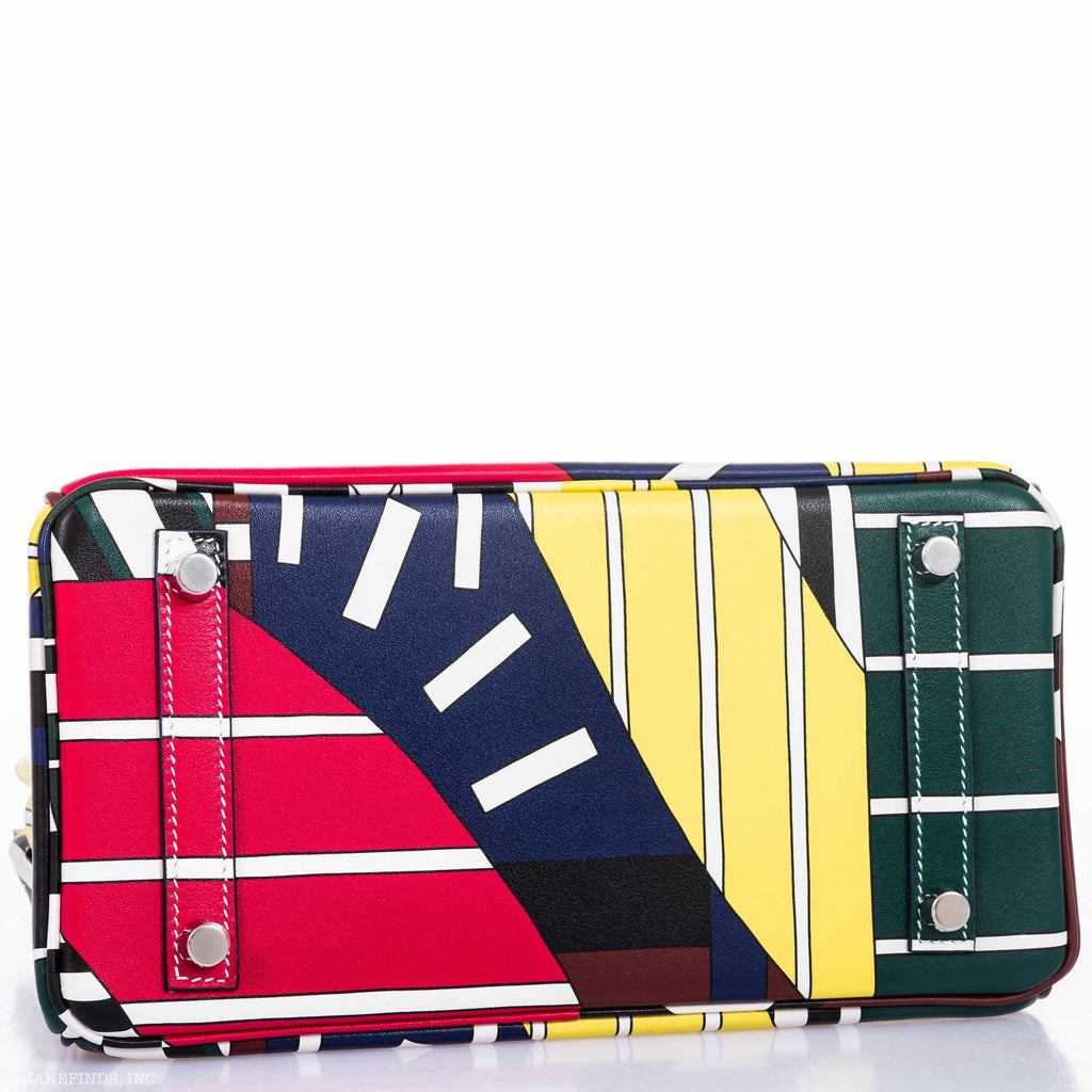 Hermes Birkin 25 "One Two Three And Away We Go!" Limited Edition By Nigel Peak Multicolor Swift Leather - 2018, C - Exclusu