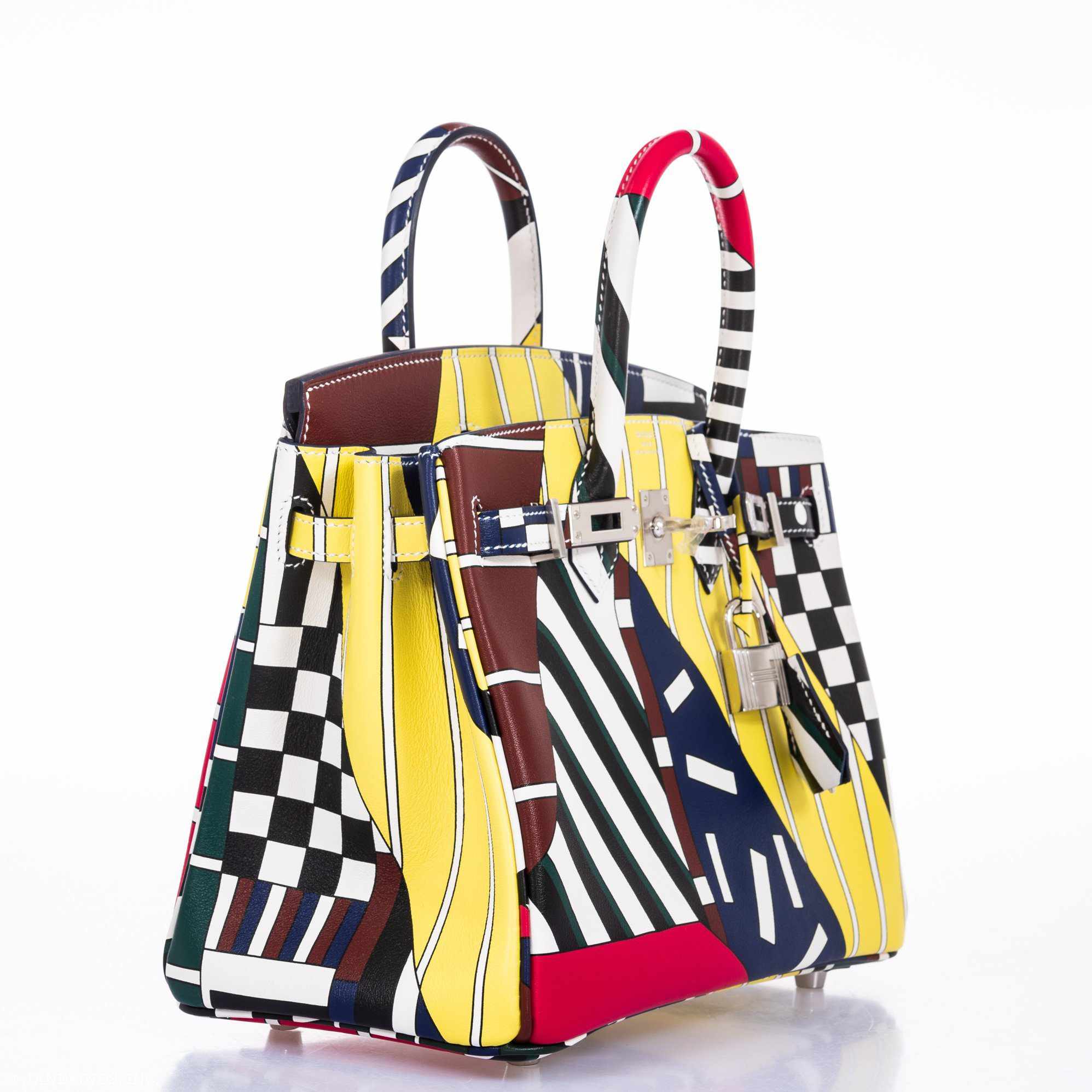 Hermes Birkin 25 "One Two Three And Away We Go!" Limited Edition By Nigel Peak Multicolor Swift Leather - 2018, C - Exclusu