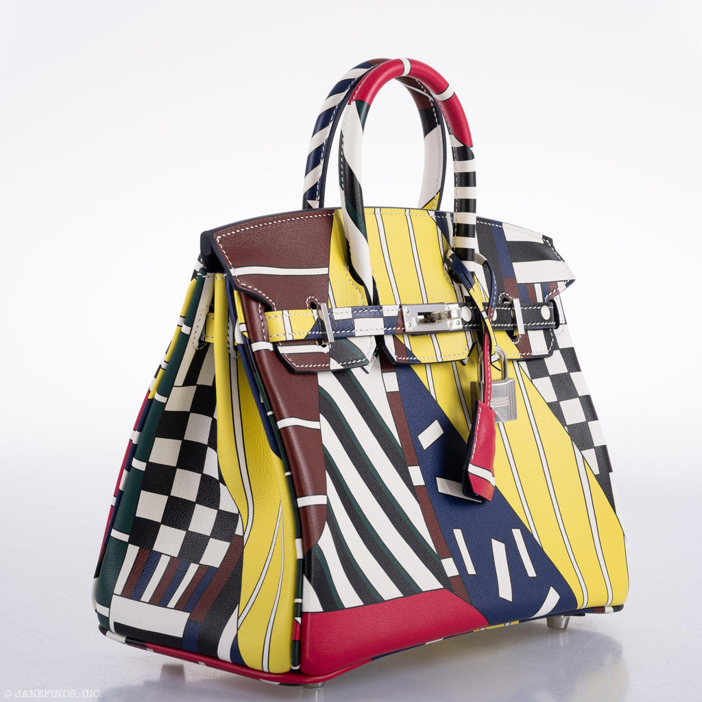 Hermes Birkin 25 "One Two Three And Away We Go!" Limited Edition By Nigel Peak Multicolor Swift Leather - 2018, C - Exclusu