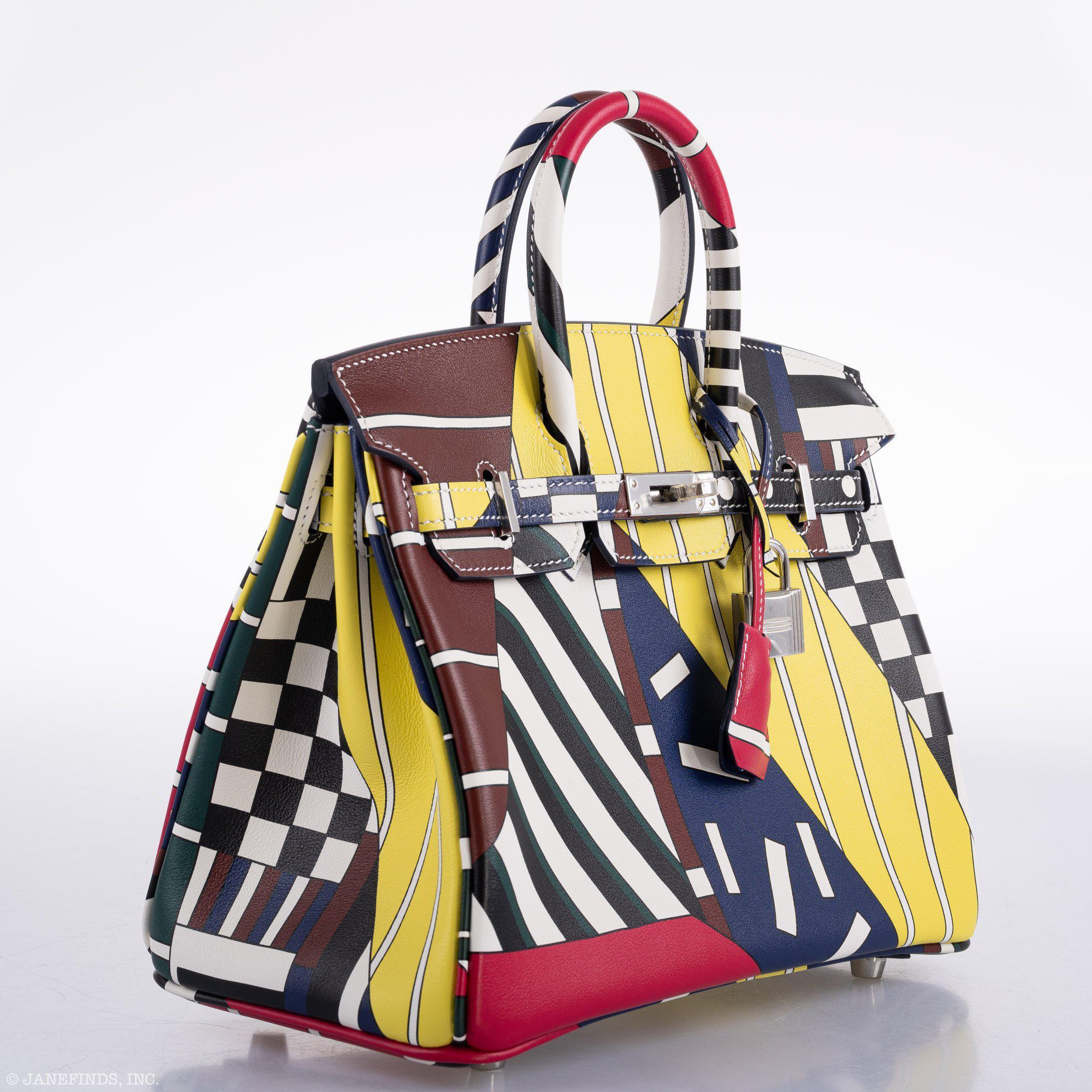 Hermes Birkin 25 "One Two Three And Away We Go!" Limited Edition By Nigel Peak Multicolor Swift Leather - 2018, C - Exclusu