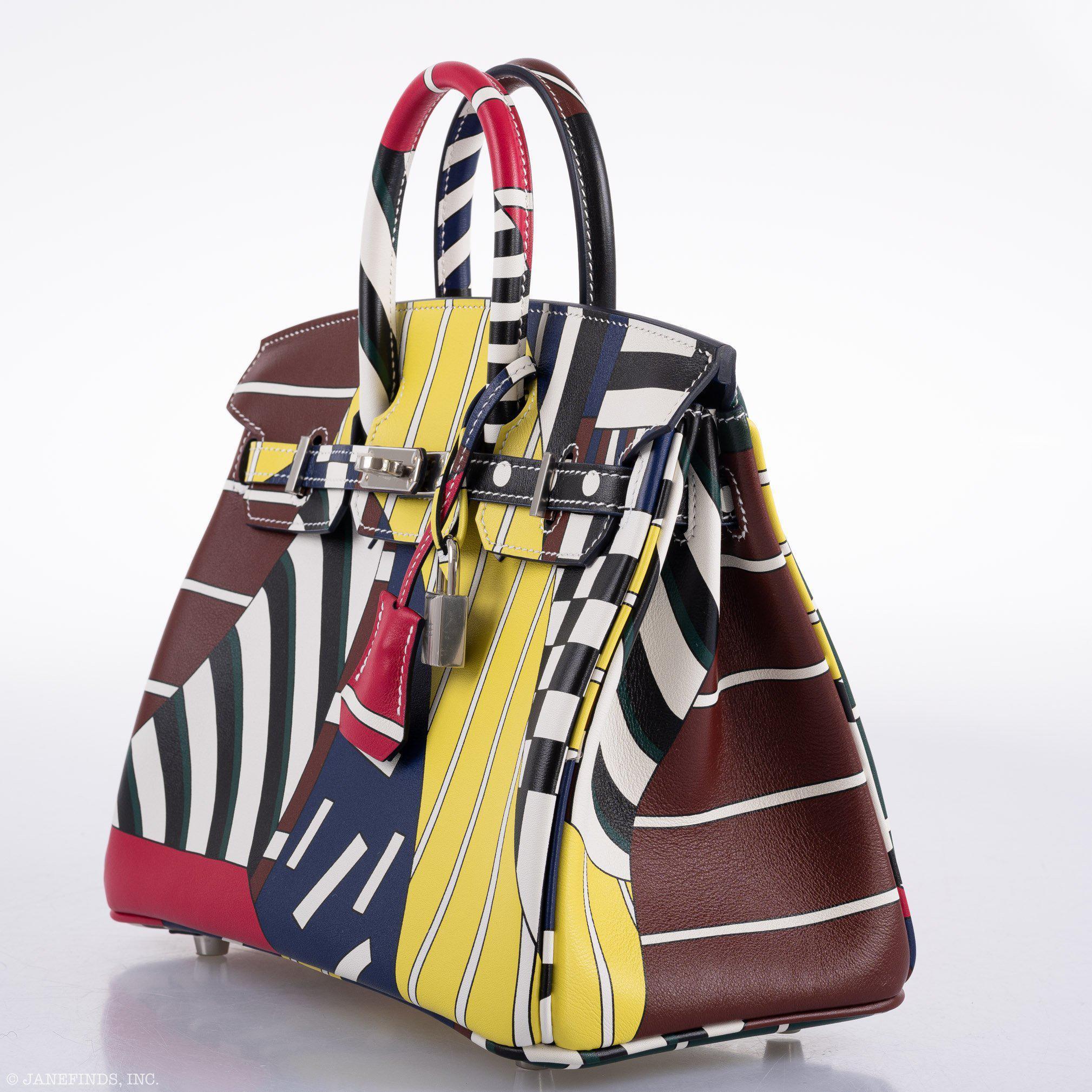 Hermes Birkin 25 "One Two Three And Away We Go!" Limited Edition By Nigel Peak Multicolor Swift Leather - 2018, C - Exclusu