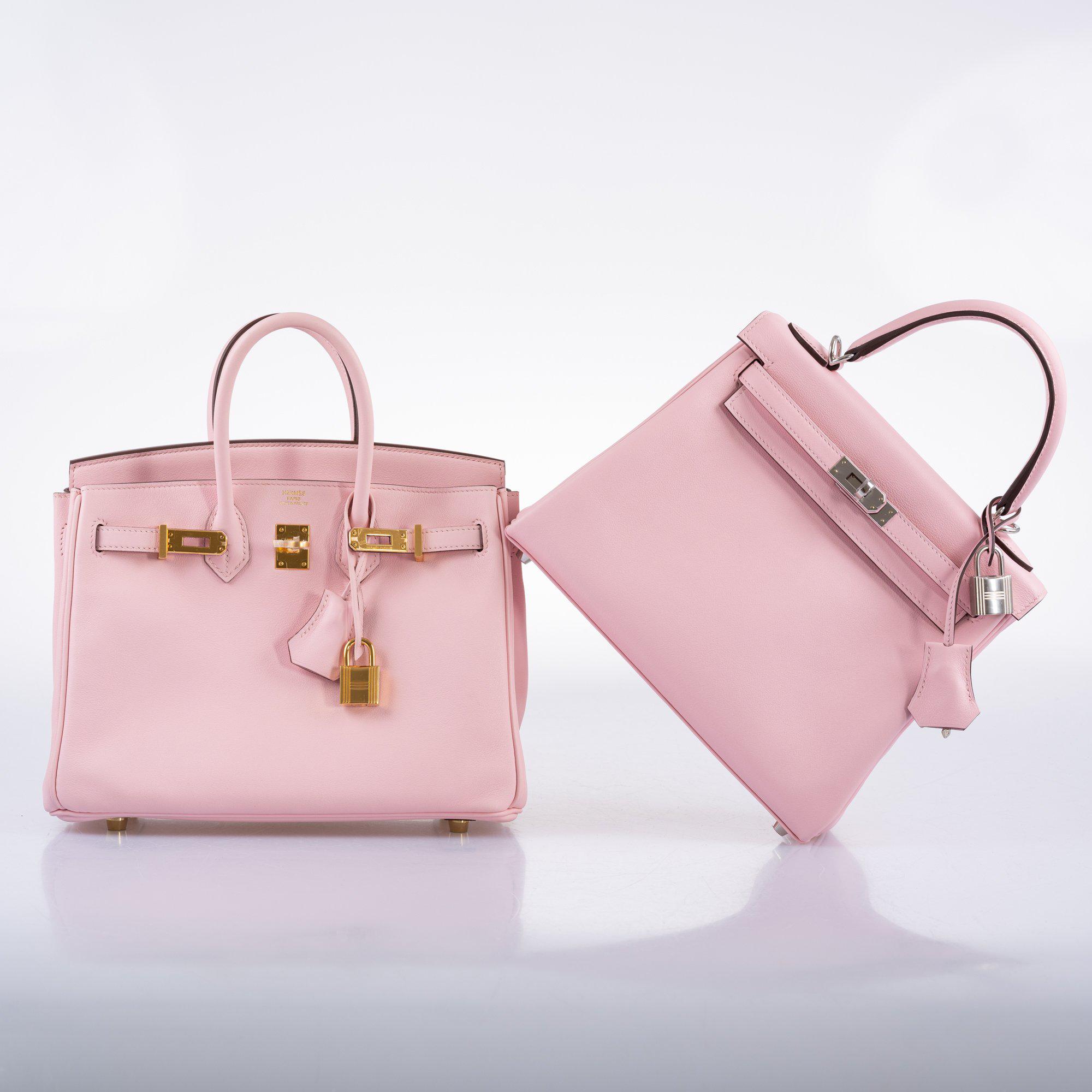 Hermes Birkin 25 Rose Sakura Swift leather Gold Hardware - 2015, T - Exclusu