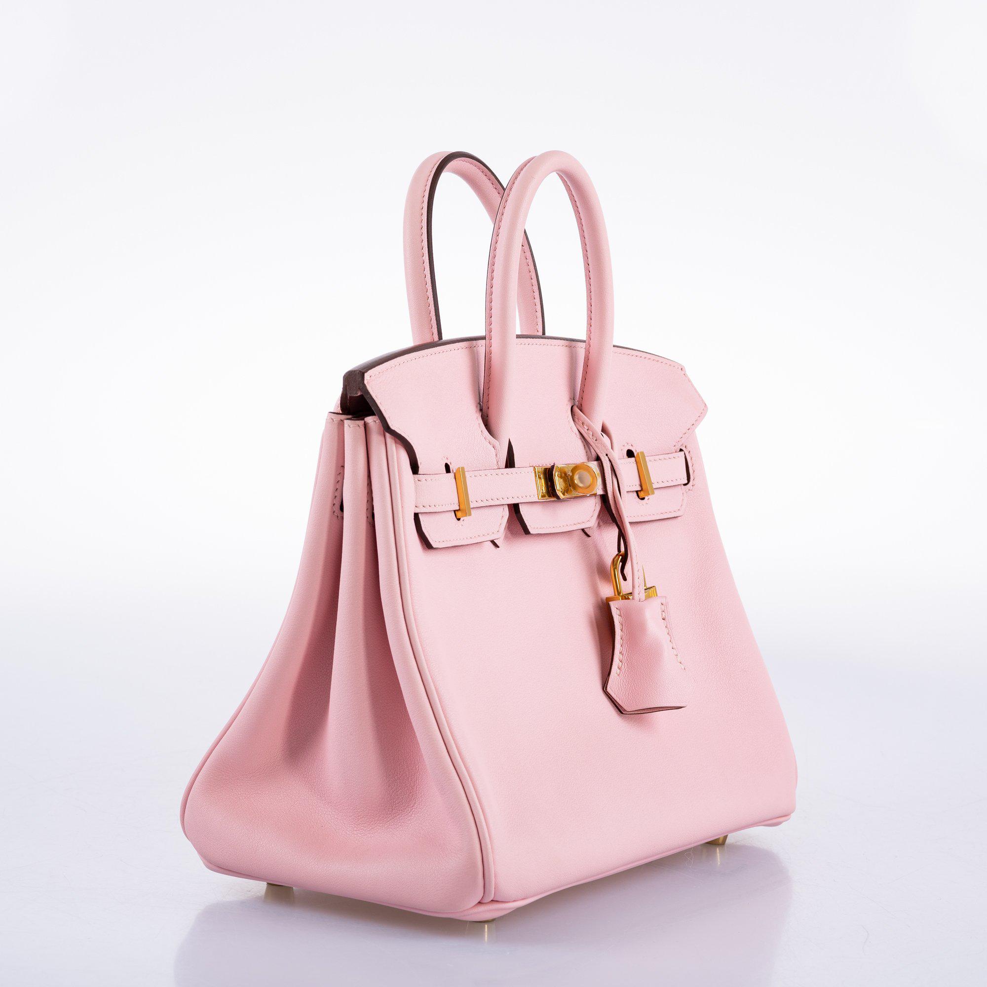 Hermes Birkin 25 Rose Sakura Swift leather Gold Hardware - 2015, T - Exclusu