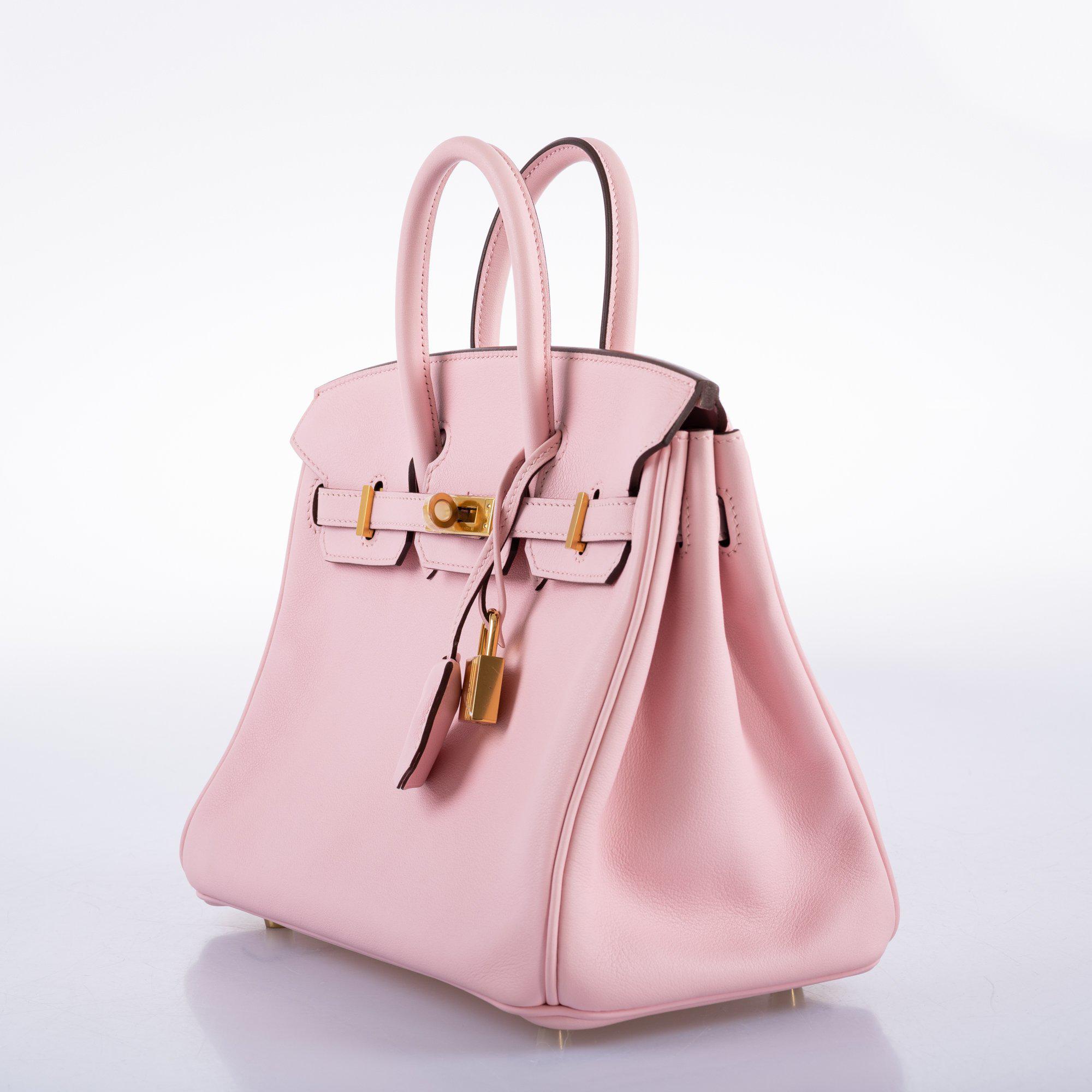 Hermes Birkin 25 Rose Sakura Swift leather Gold Hardware - 2015, T - Exclusu