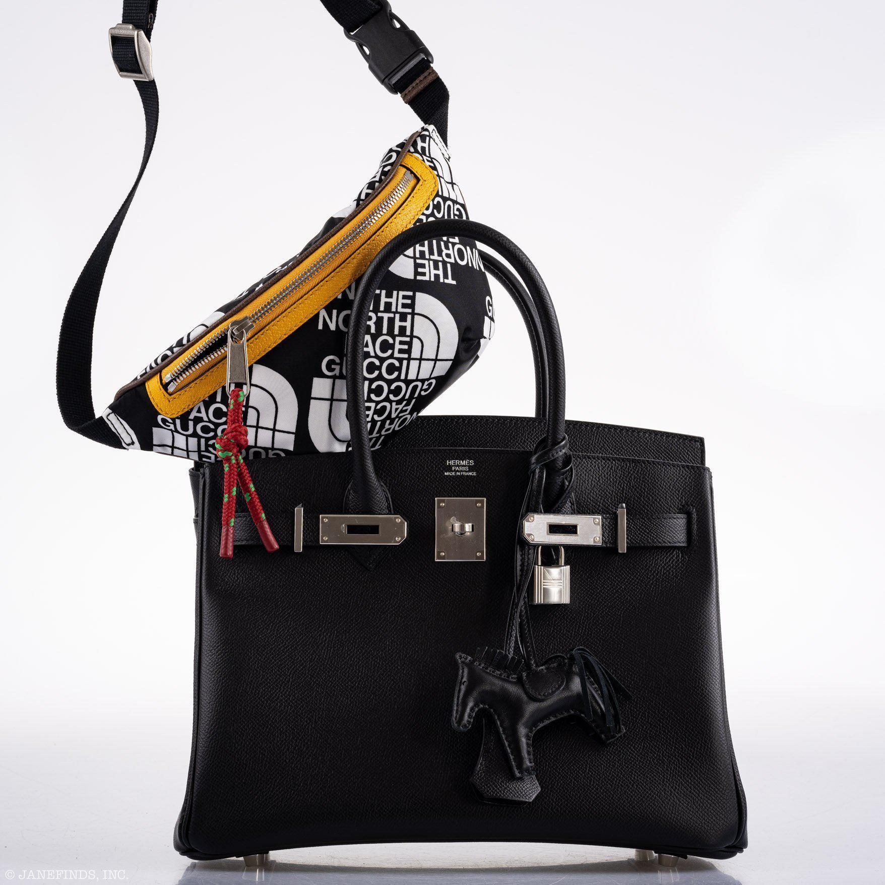 Hermes Birkin 30 Black Epsom Palladium Hardware - 2020, Y - Exclusu