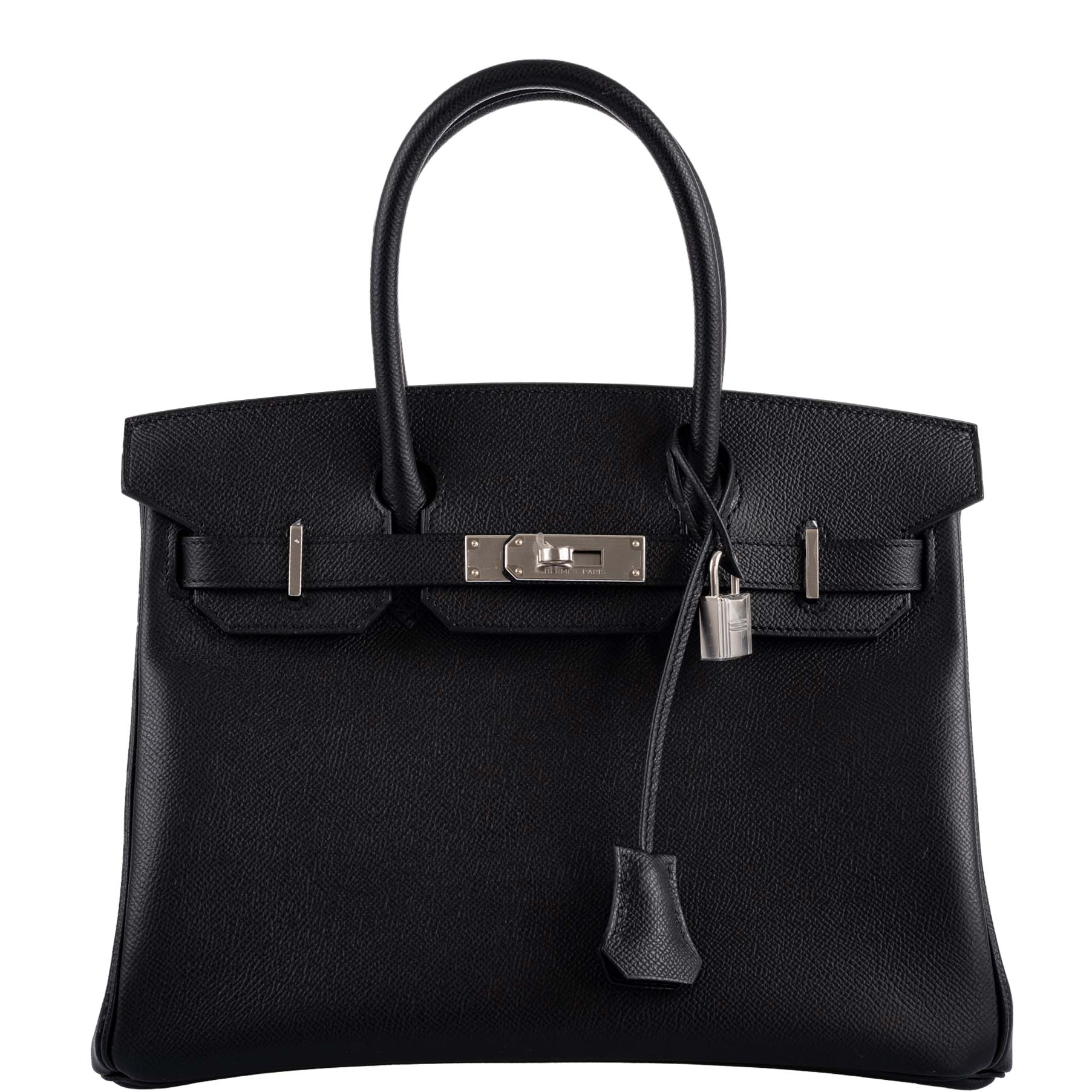 Hermes Birkin 30 Black Epsom Palladium Hardware - 2020, Y - Exclusu