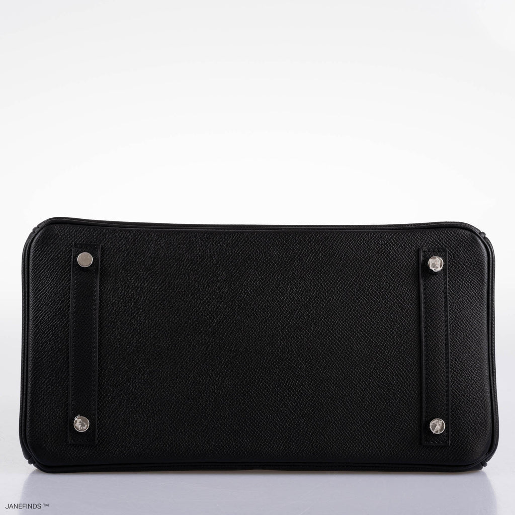 Hermes Birkin 30 Black Epsom with Palladium Hardware - 2019, D - Exclusu