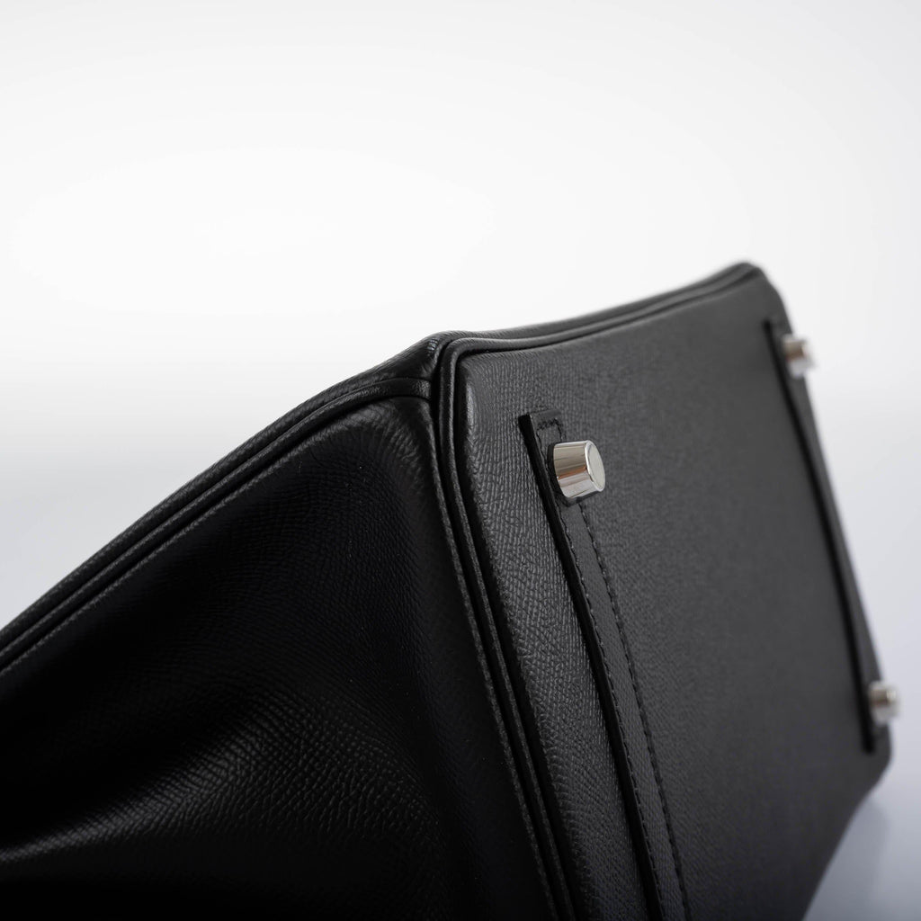 Hermes Birkin 30 Black Epsom with Palladium Hardware - 2019, D - Exclusu