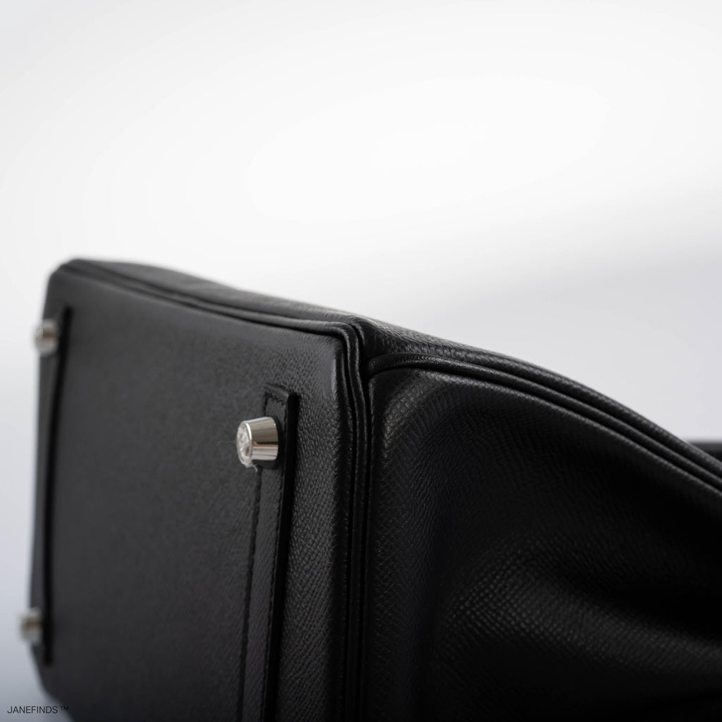 Hermes Birkin 30 Black Epsom with Palladium Hardware - 2019, D - Exclusu