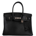 Hermes Birkin 30 Black Epsom with Palladium Hardware - 2021, Z - Exclusu