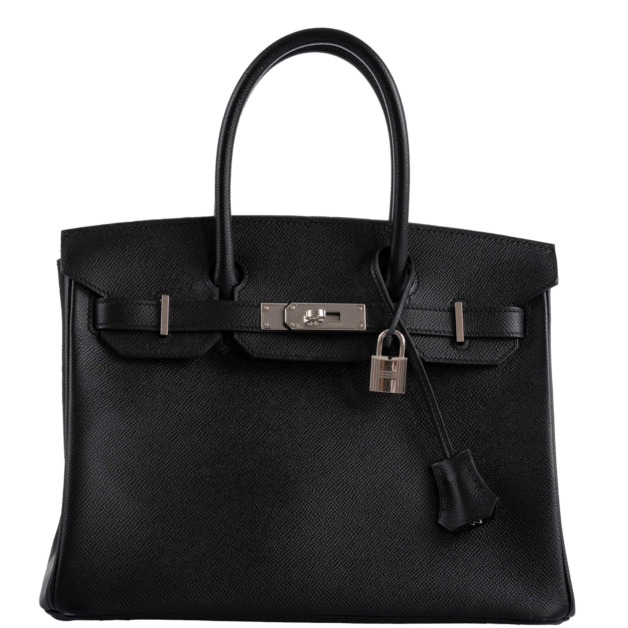 Hermes Birkin 30 Black Epsom with Palladium Hardware - 2021, Z - Exclusu