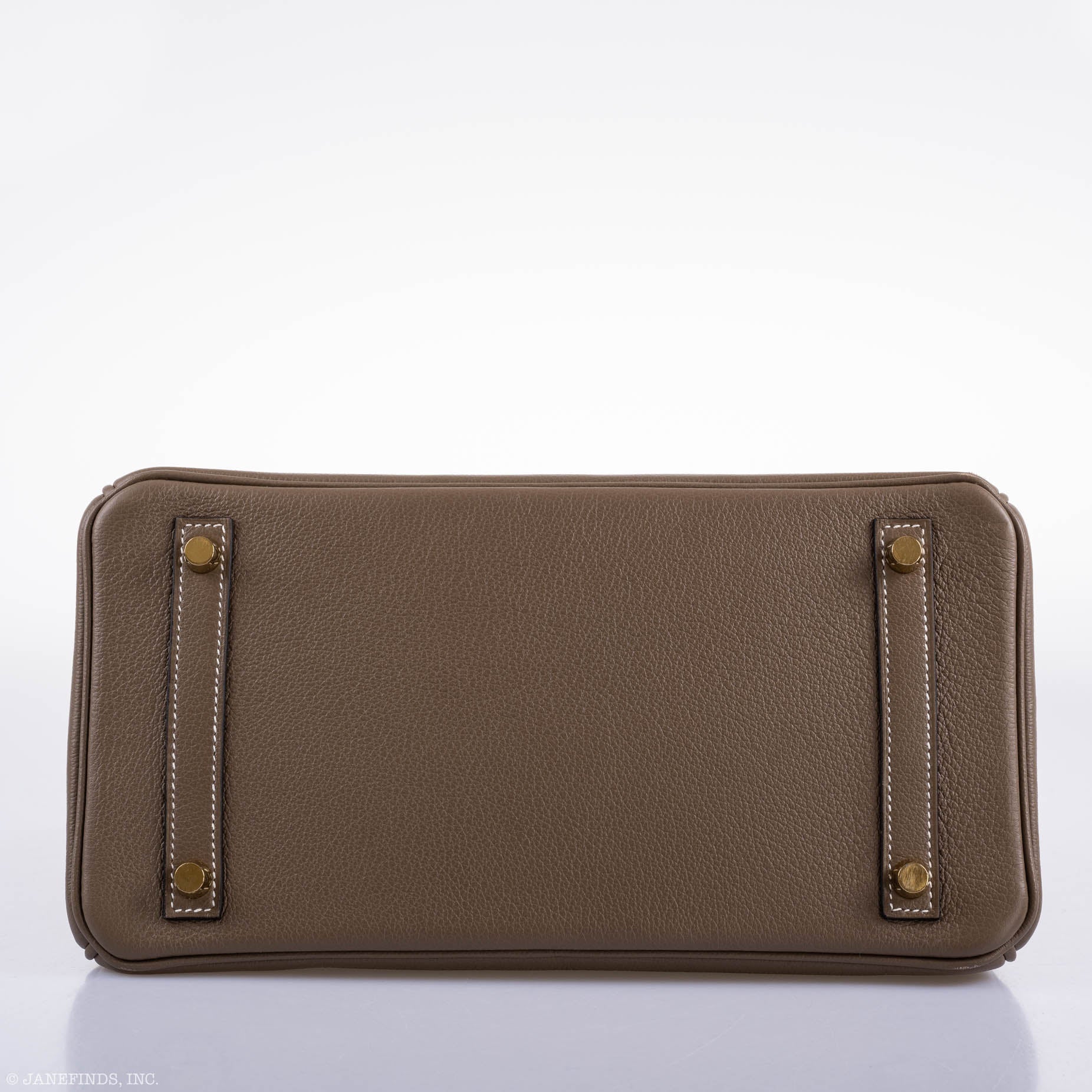 Hermes Birkin 30 Etoupe Navillo leather Gold Hardware - 2019, D - Exclusu