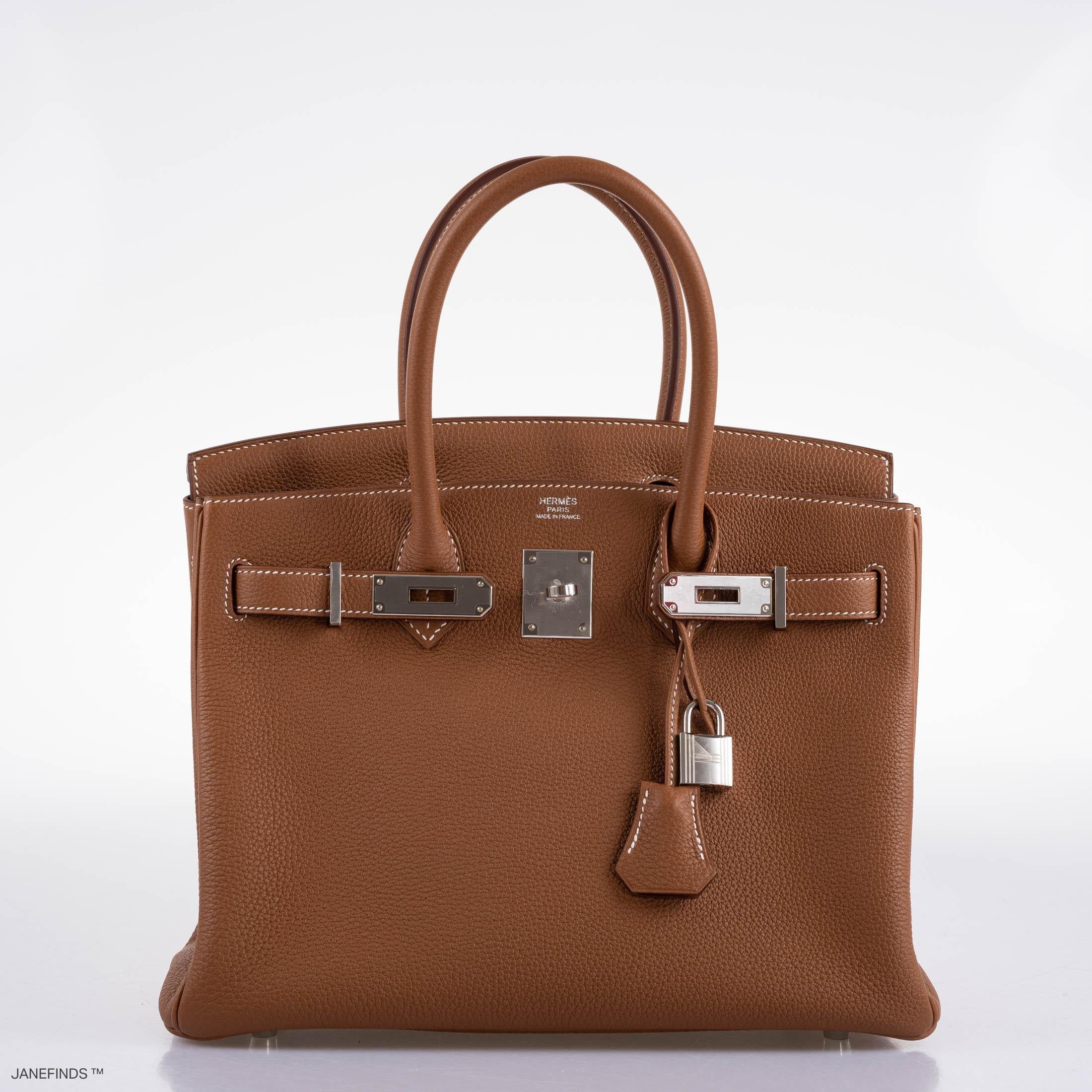 Hermes Birkin 30 Gold Togo with Palladium Hardware - 2020, Y - Exclusu