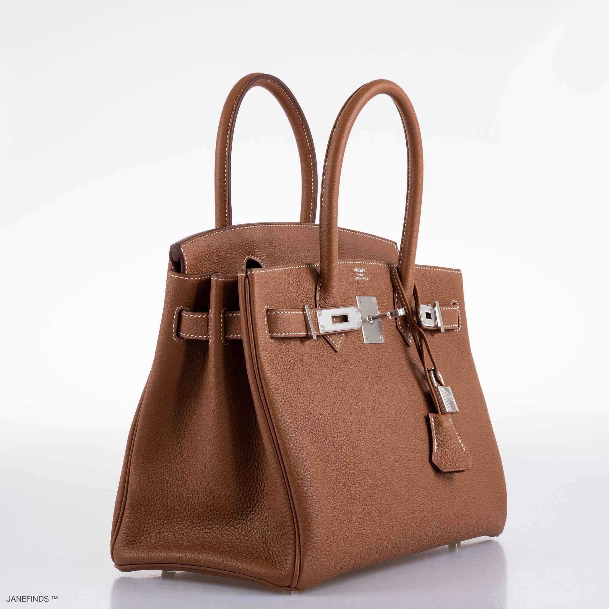 Hermes Birkin 30 Gold Togo with Palladium Hardware - 2020, Y - Exclusu