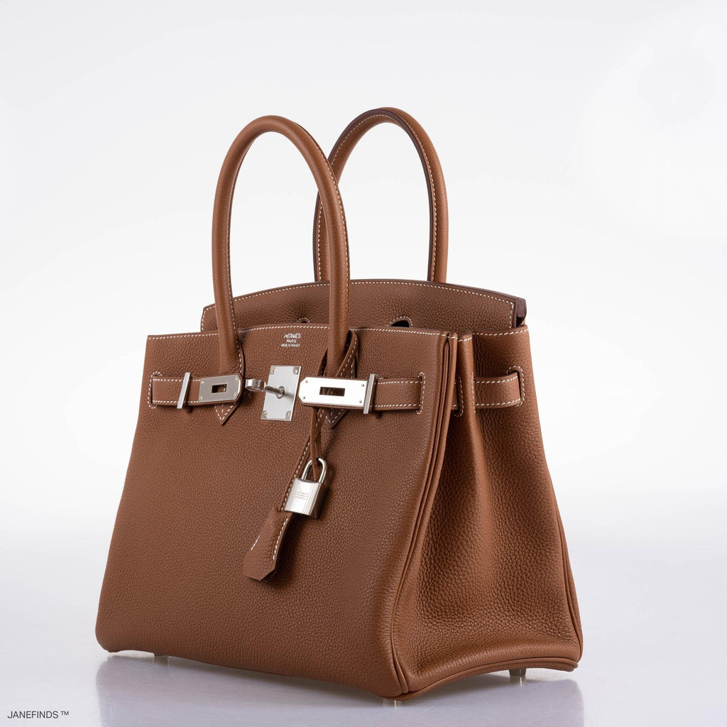 Hermes Birkin 30 Gold Togo with Palladium Hardware - 2020, Y - Exclusu