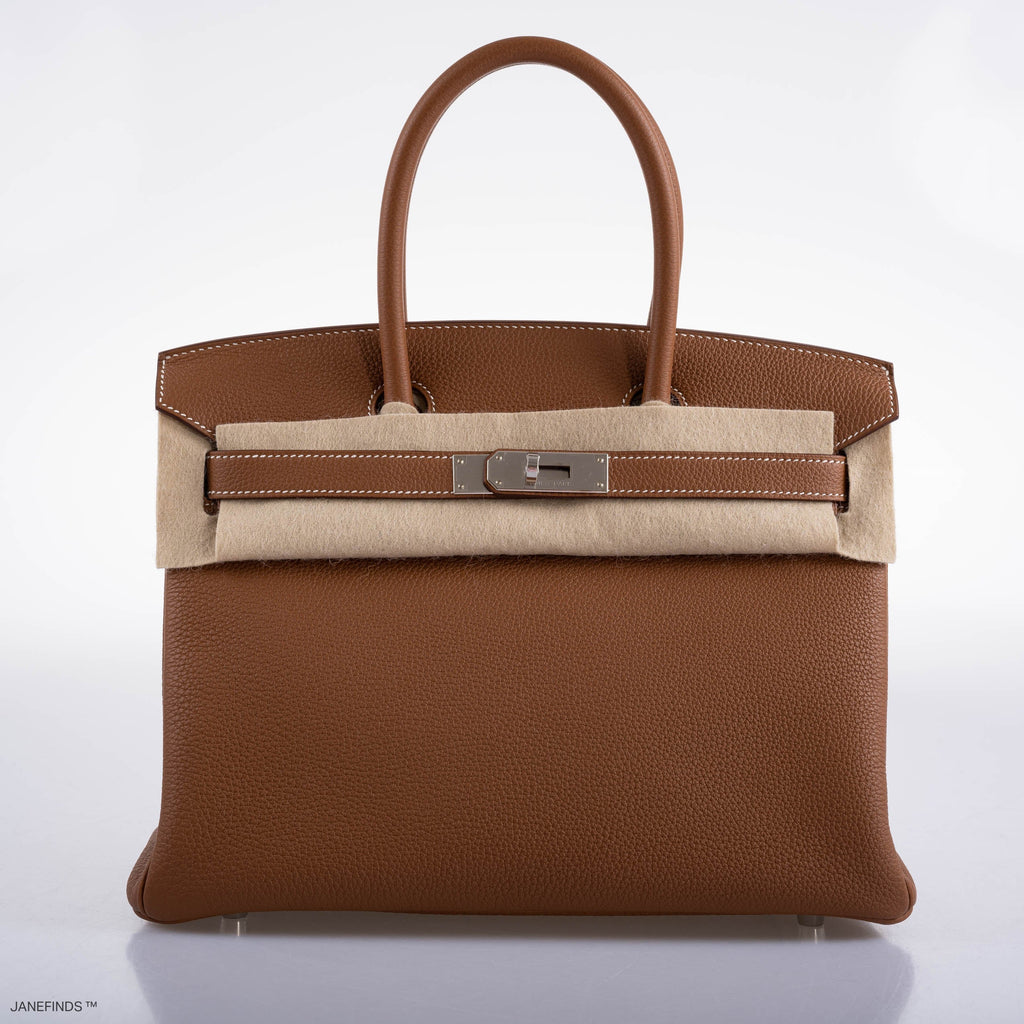 Hermes Birkin 30 Gold Togo with Palladium Hardware - 2020, Y - Exclusu