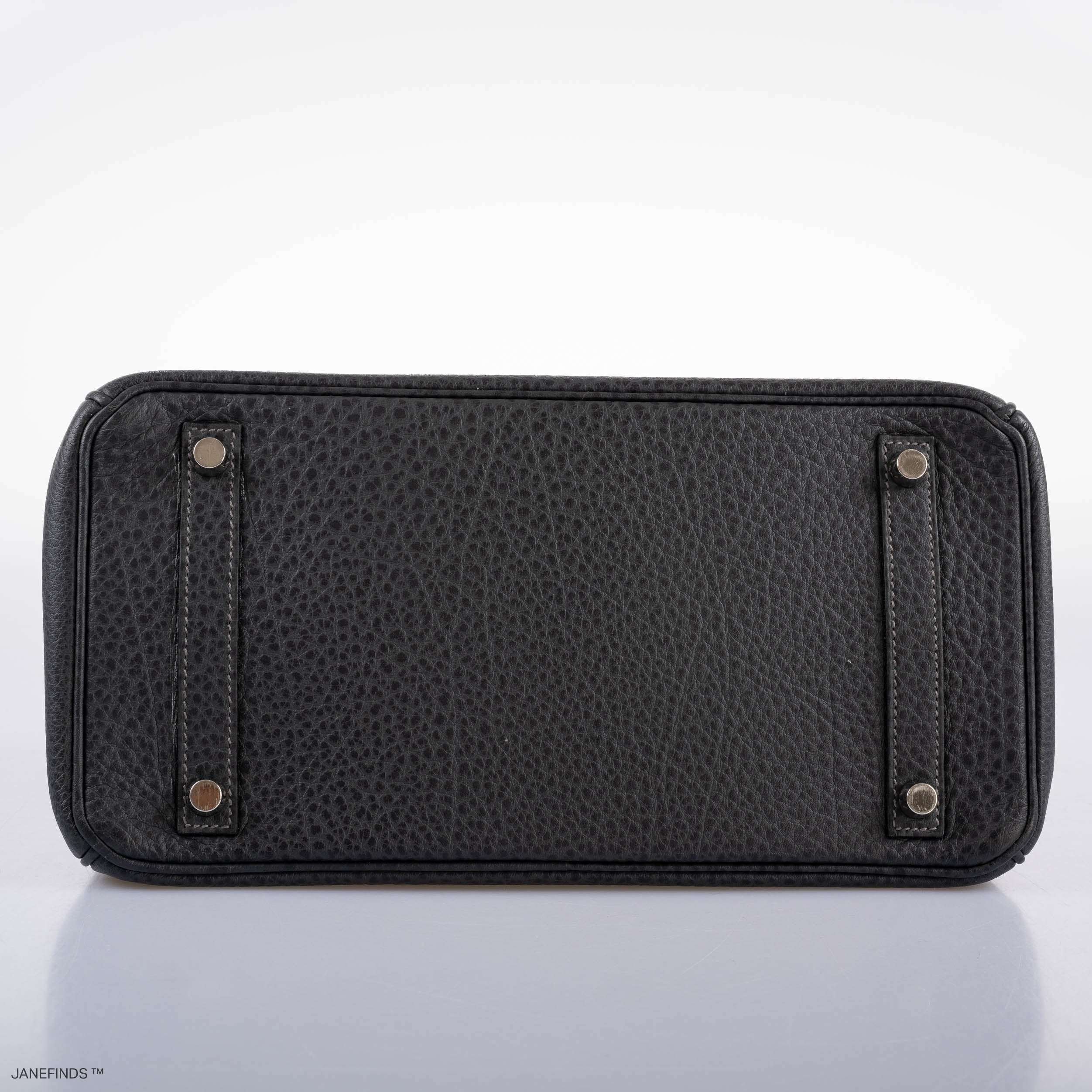 Hermes Birkin 30 Graphite Buffalo with Palladium Hardware - 2005, I Square - Exclusu