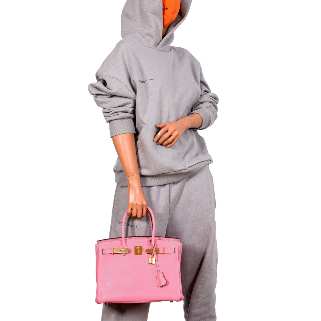 Hermes Birkin 30 HSS Rose Confetti Chevre Gold Hardware - 2015, T - Exclusu