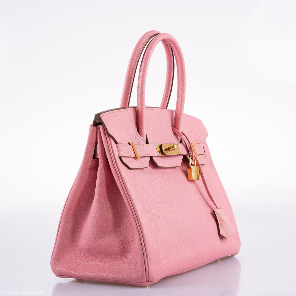 Hermes Birkin 30 HSS Rose Confetti Chevre Gold Hardware - 2015, T - Exclusu