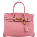 Hermes Birkin 30 HSS Rose Confetti Chevre Gold Hardware - 2015, T - Exclusu