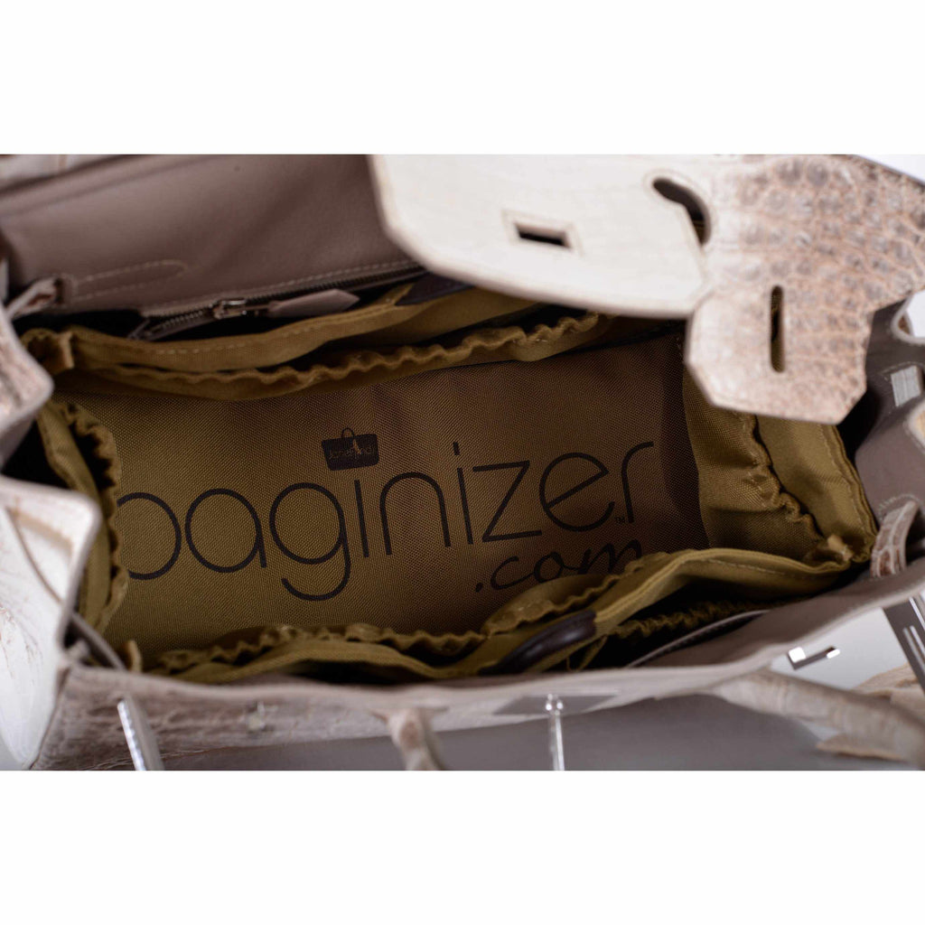 Hermes Birkin 30 Matte Himalayan Niloticus Crocodile with Diamonds & White Gold Hardware - Exclusu