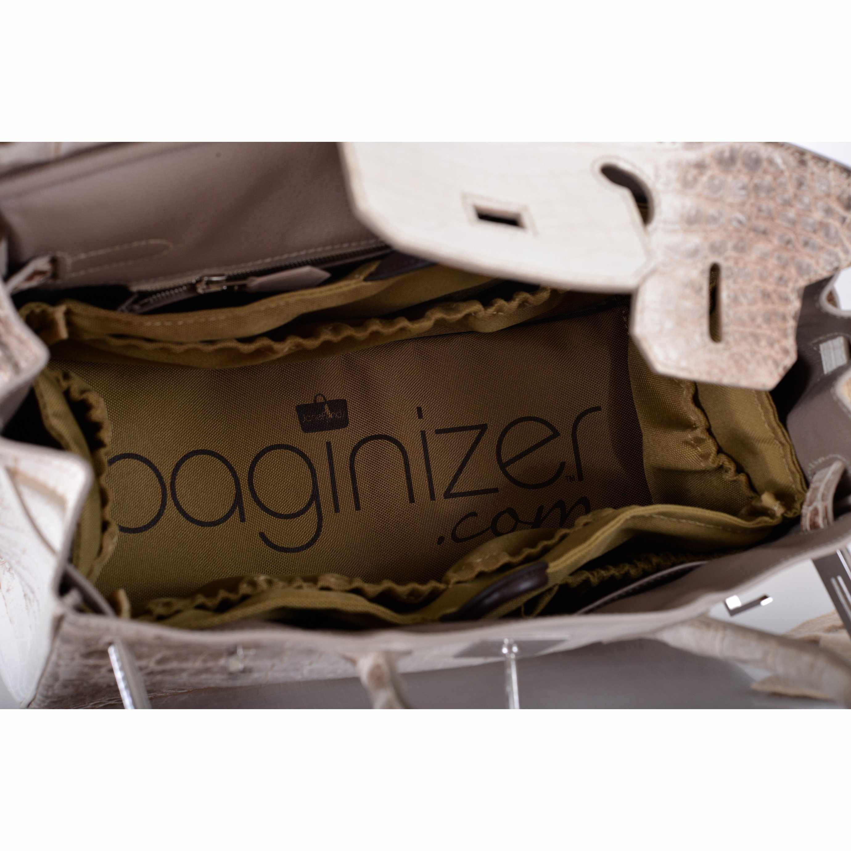 Hermes Birkin 30 Matte Himalayan Niloticus Crocodile with Diamonds & White Gold Hardware - Exclusu