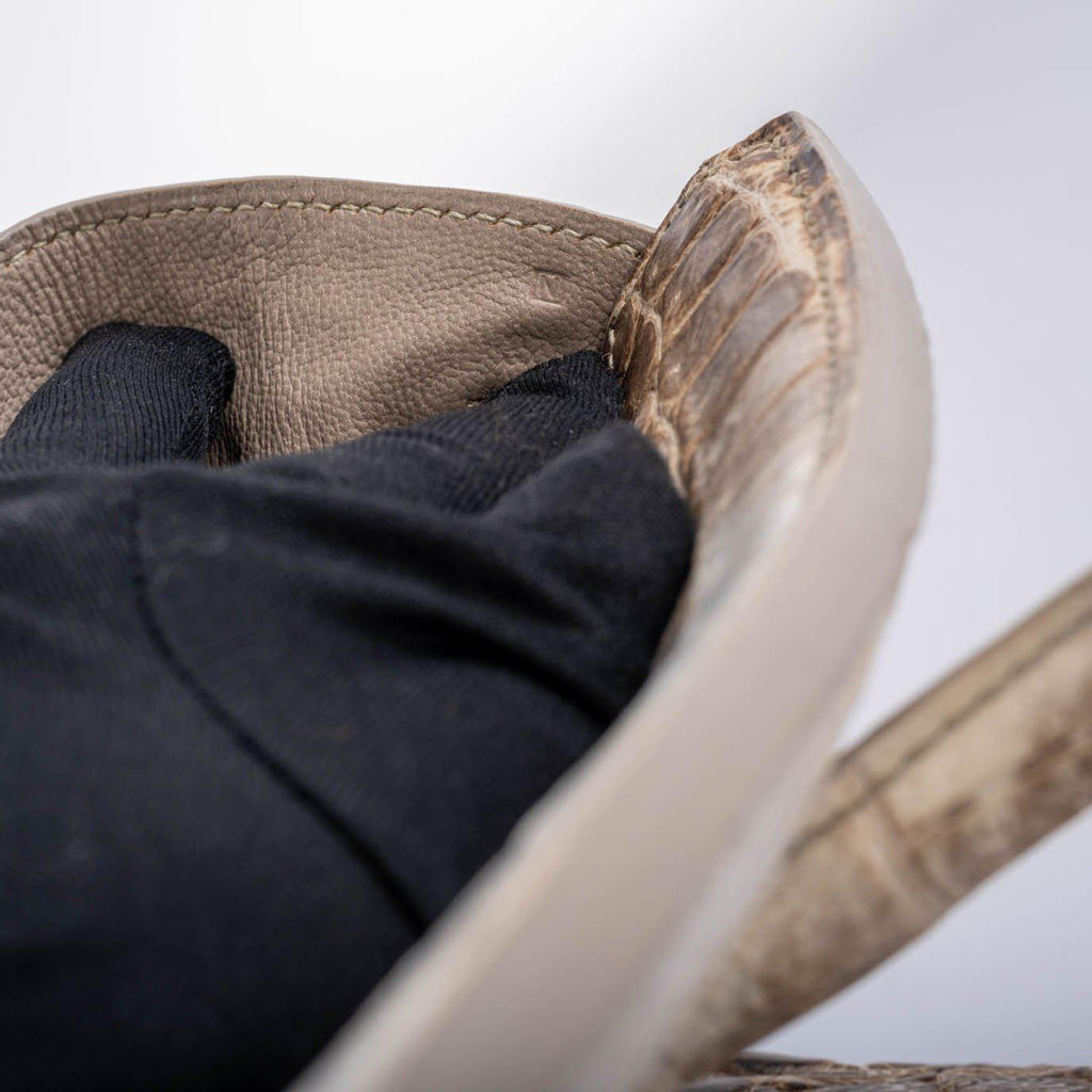 Hermes Birkin 30 Matte Himalayan Niloticus Crocodile Palladium Hardware - 2010, N Square - Exclusu