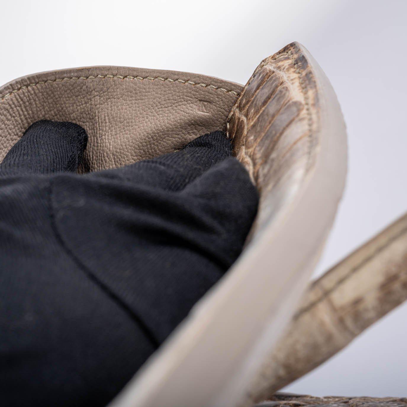 Hermes Birkin 30 Matte Himalayan Niloticus Crocodile Palladium Hardware - 2010, N Square - Exclusu